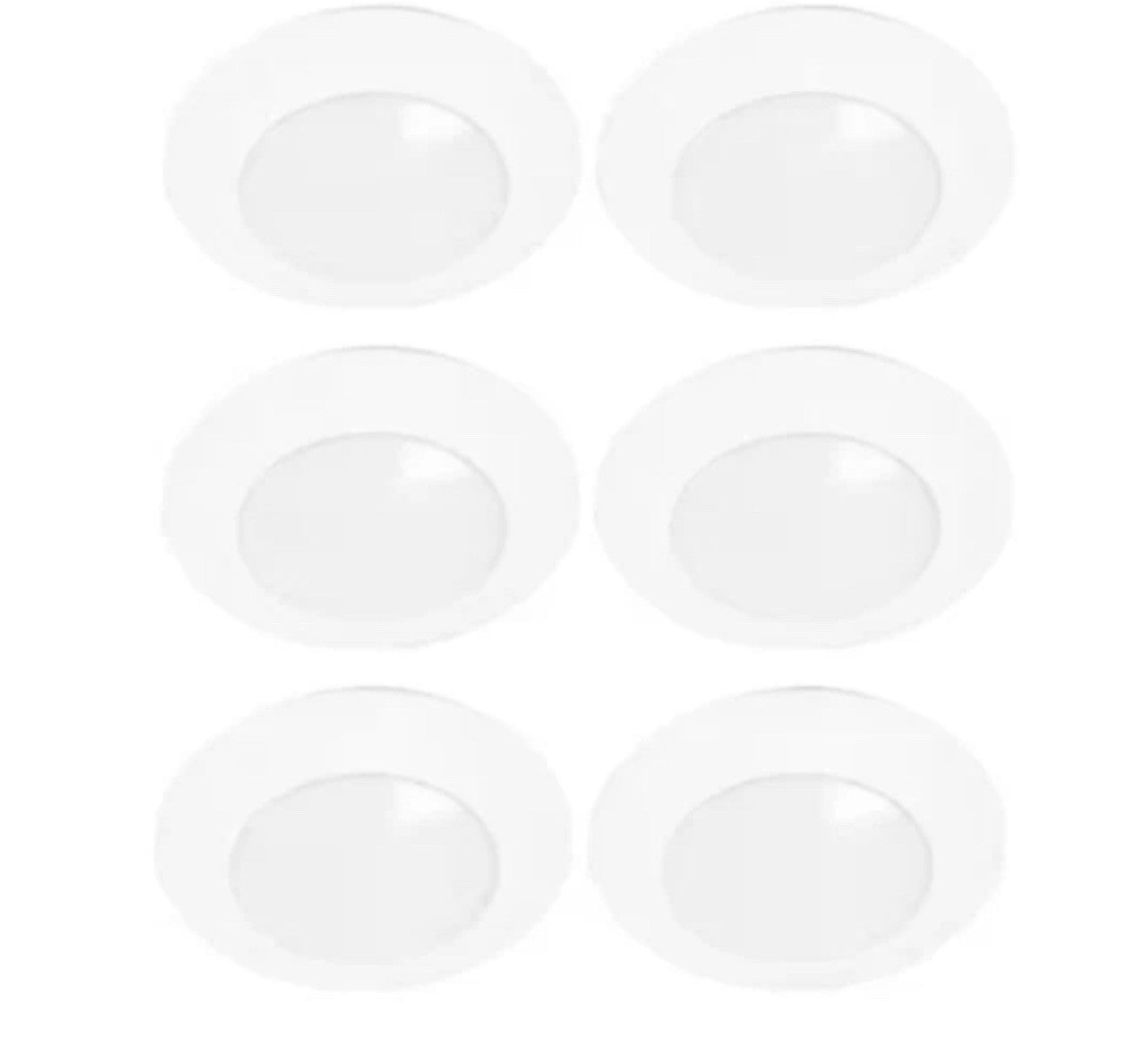 HALO HLC 6 in. 3000K Integrated LED Recessed Light Trim (6-Pack)