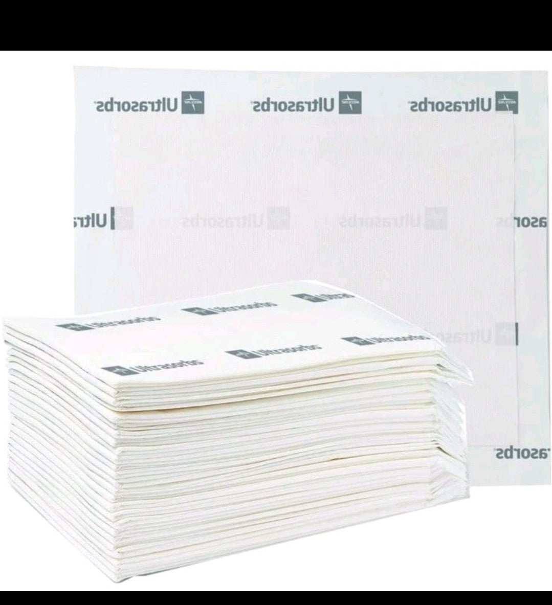 Medline Ultrasorbs Drypads 30" x 36" 25 Pack Super Absorbent Disposable Bed Pads