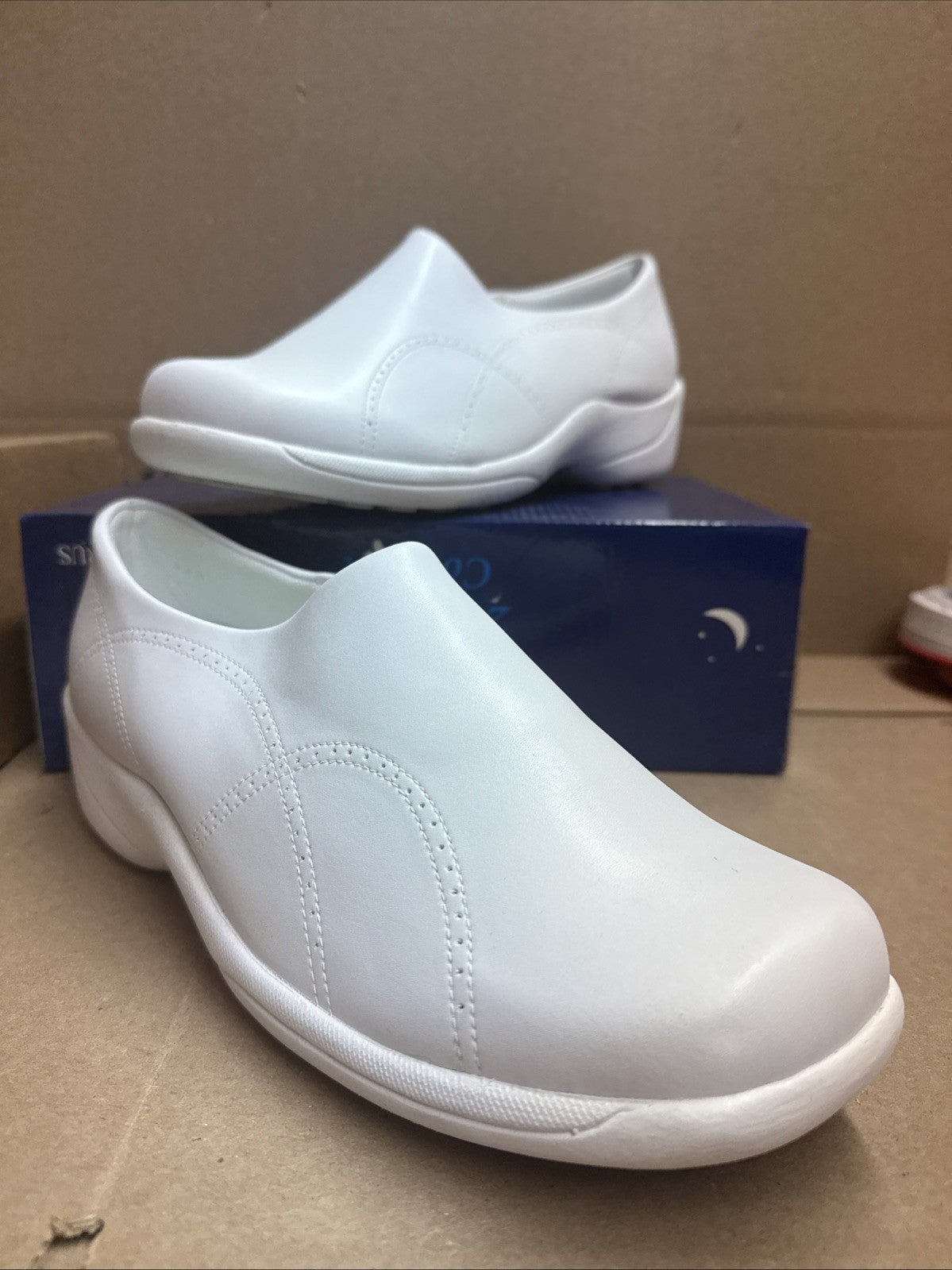 24 HOUR COMFORT Sofia Women's 12 Wide Width Slip-On Leather Loafers