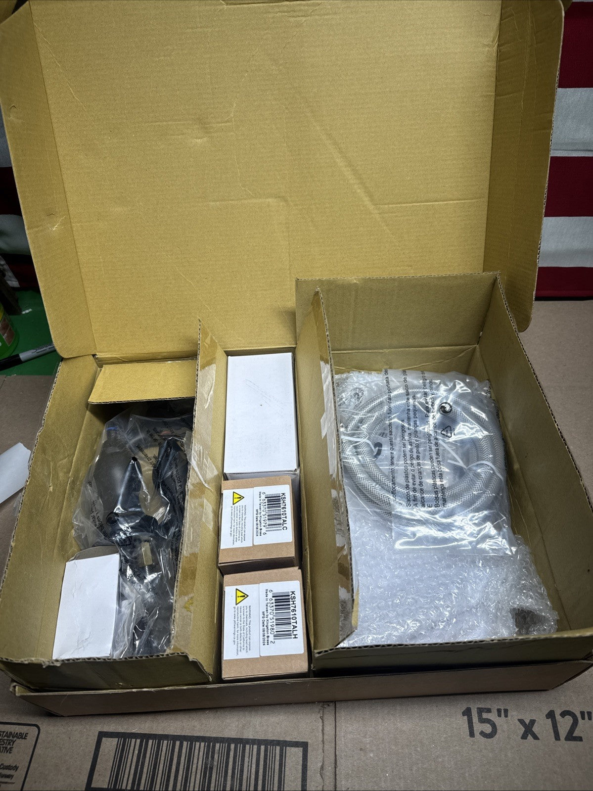 Kingston Brass KS775.BALBS Heirloom 1.8 GPM Bridge Kitchen Faucet - Black