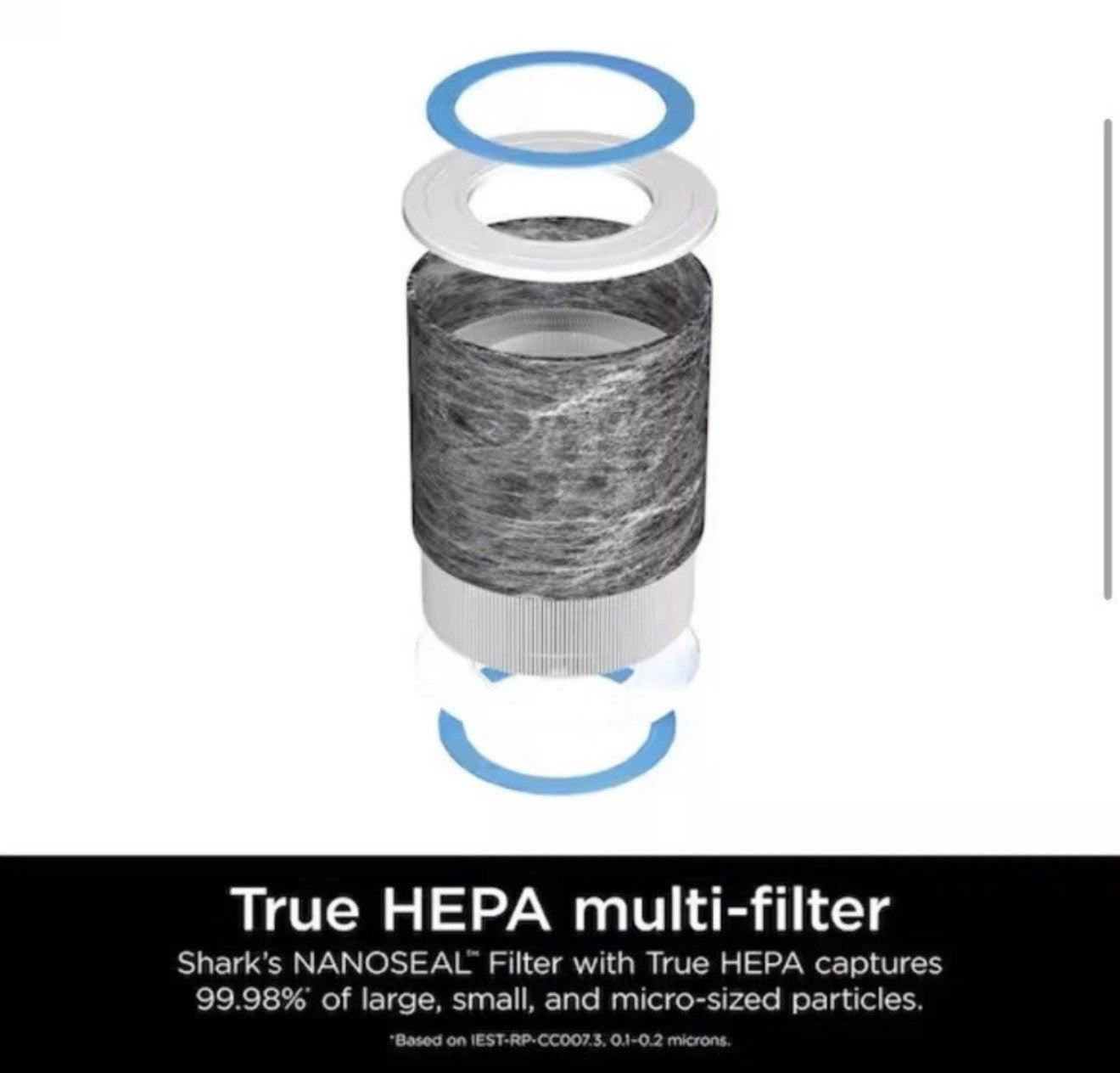 Shark Anti-Allergen True HEPA NANOSEAL Replacement Filter w/Odor Lock Protection