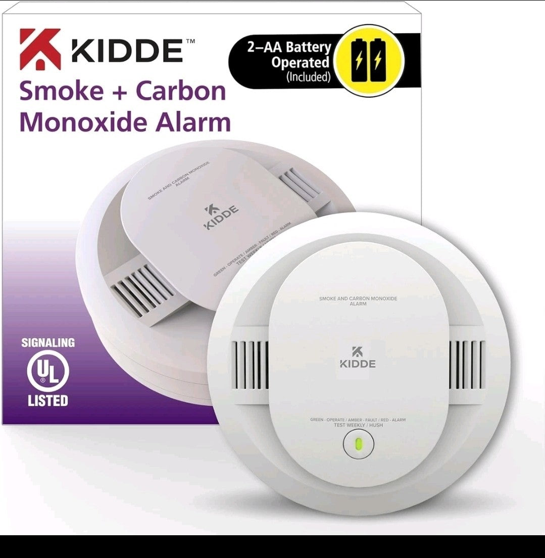 Kidde Smoke & CO Detector, Battery Backup, LED,Interconnectable (30CUAR)