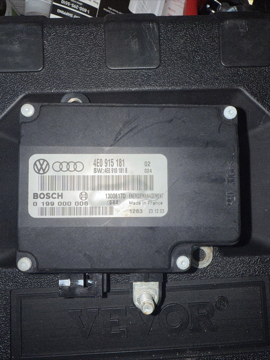 2004-2010 Audi A8 A8L S8 D3 4E0 Battery Control Module 4E0915181 Bosch OEM