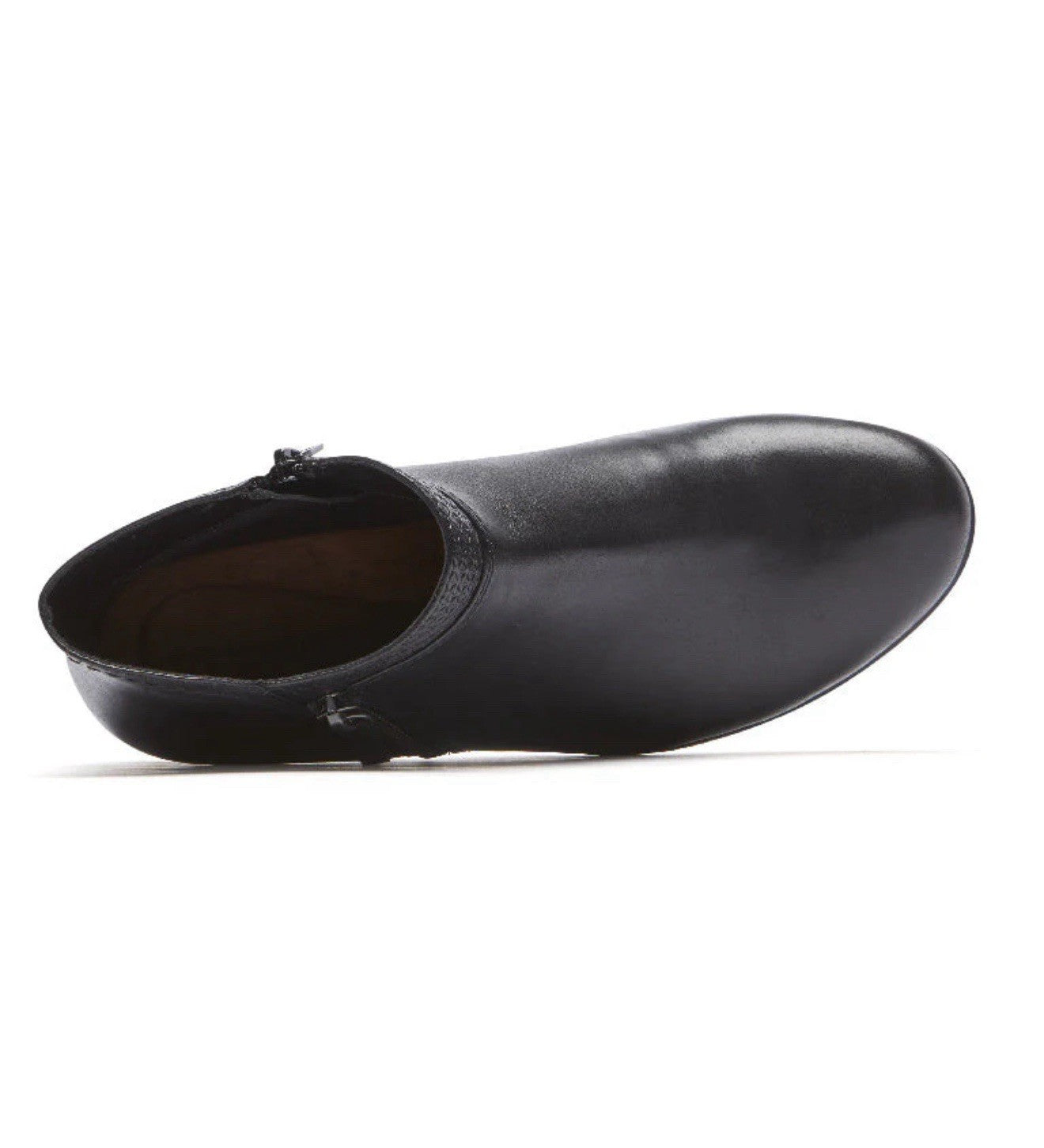 NEW ~ Rockport CARLY Ankle Boots Womens Size 7 M Black Leather Side-Zip CH3960