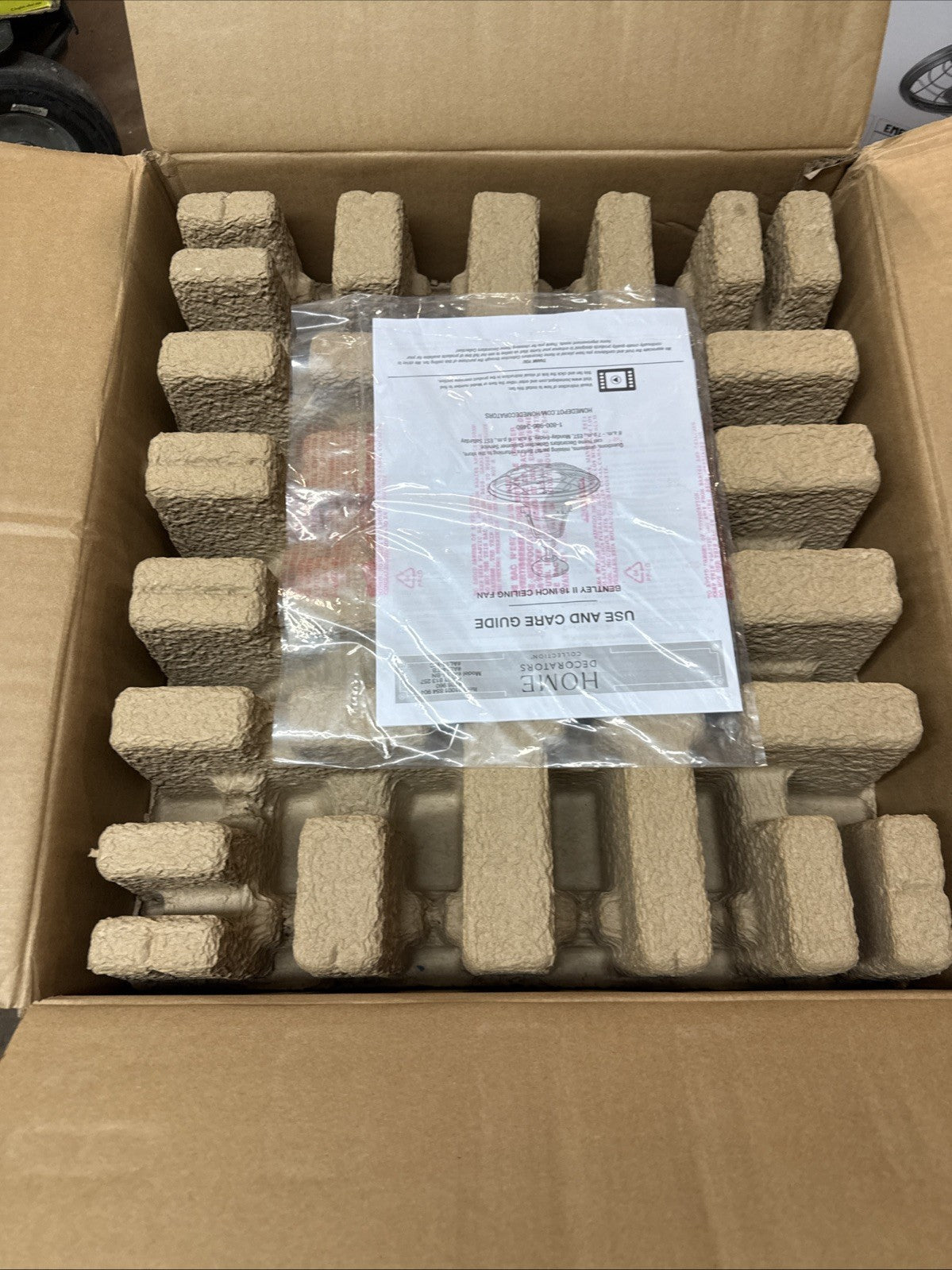 Home Decorators Bentley II 18 in Outdoor Oscillating Ceiling Fan Brushed Nickel