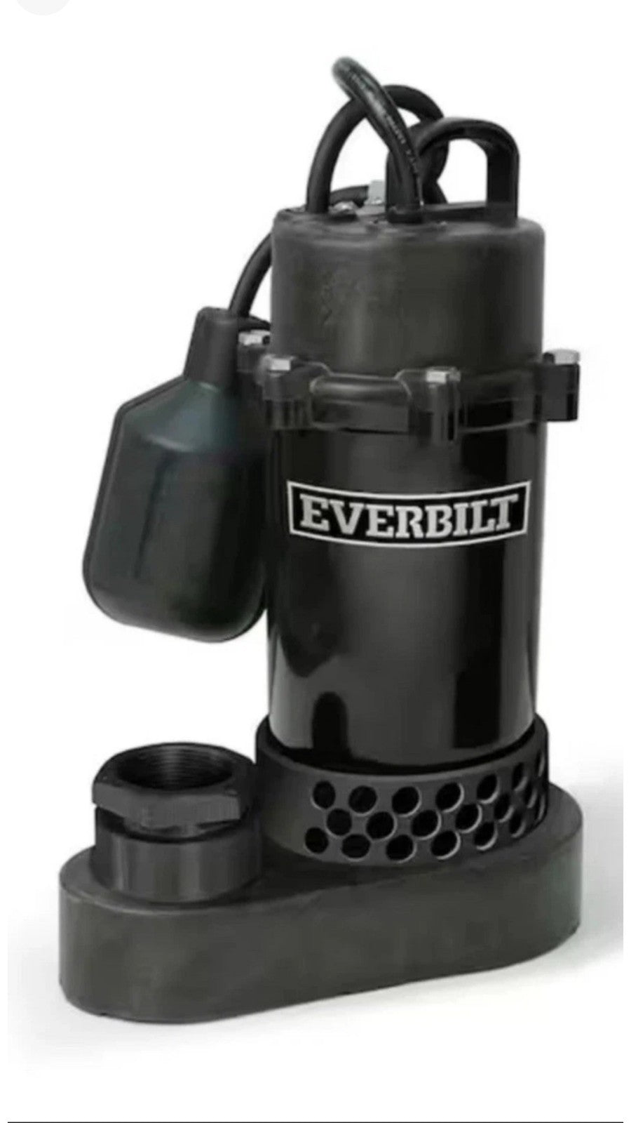 Everbilt 1/4 HP Aluminum Sump Pump w/ Tether Float Switch HDSP25W NEW OPEN BOX.