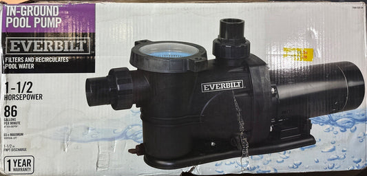 Everbilt 1.5 HP 2-Speed Pool Pump 230-Volt SPP15002-2SP NEW open Box