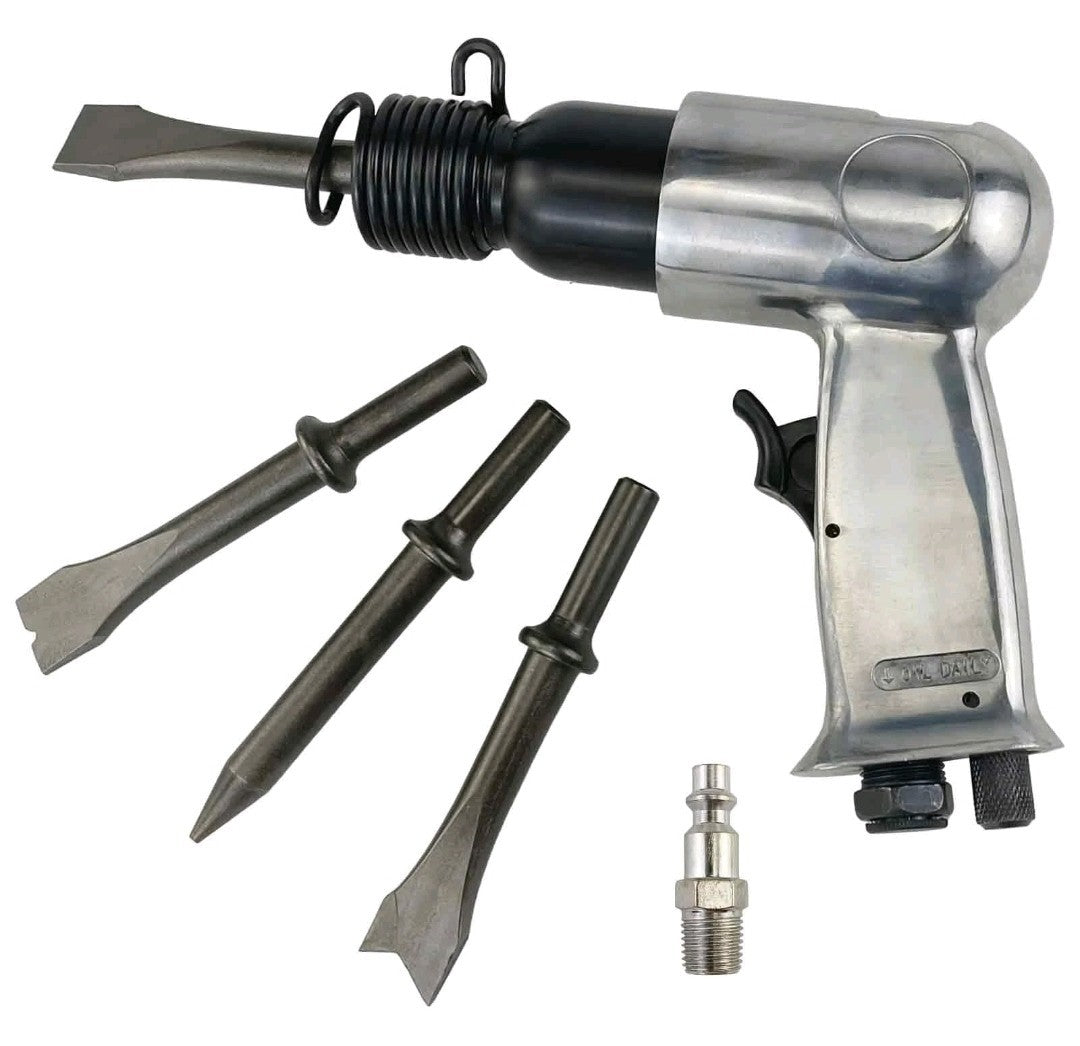 150mm air hammer kit 4-chisels 4500 BPM pneumatic hammer shovel tool