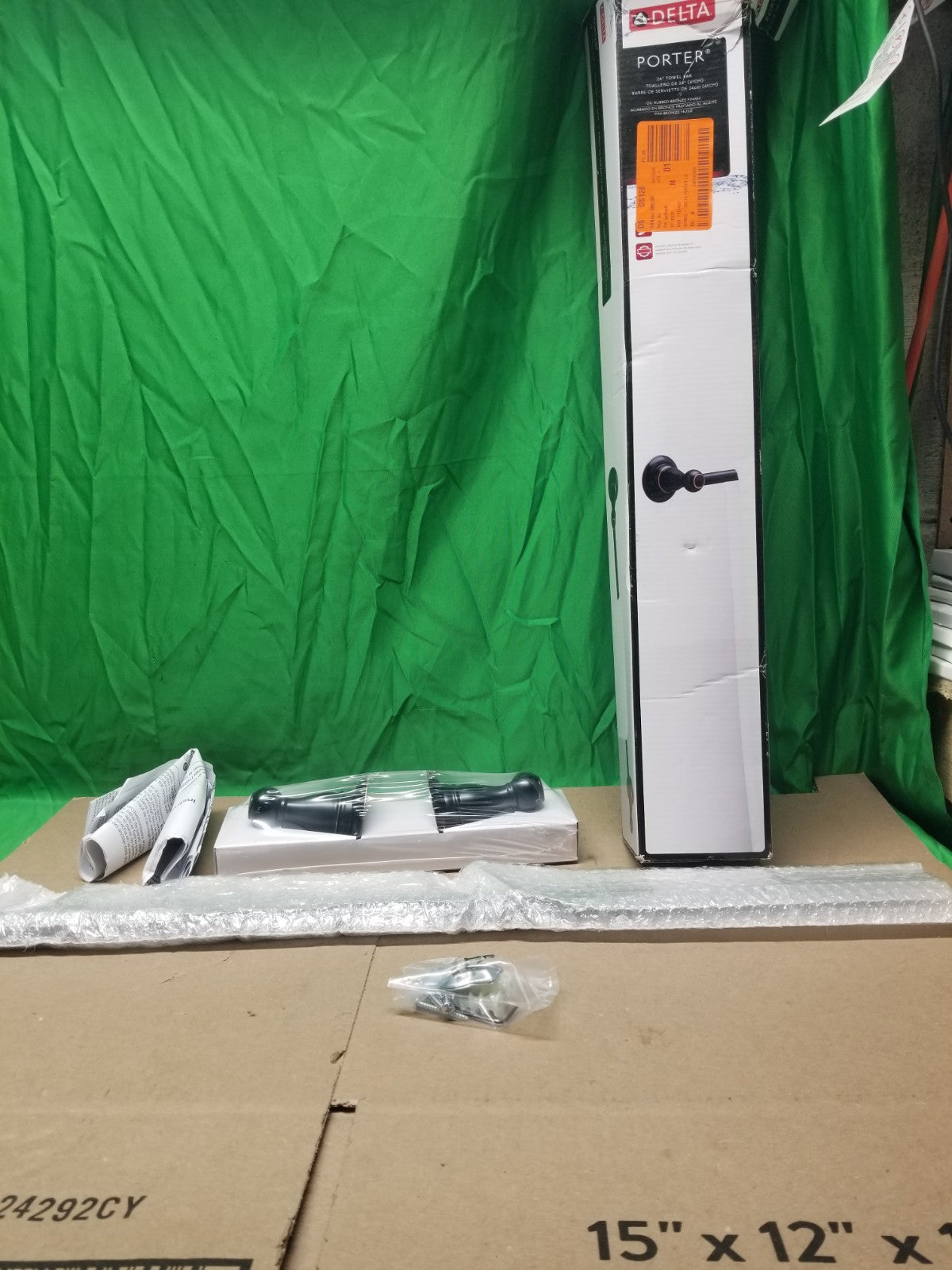 Delta 78424-OB1 Porter 24 in. Towel Bar in Oil Rubbed Bronze NEW OPEN BOX