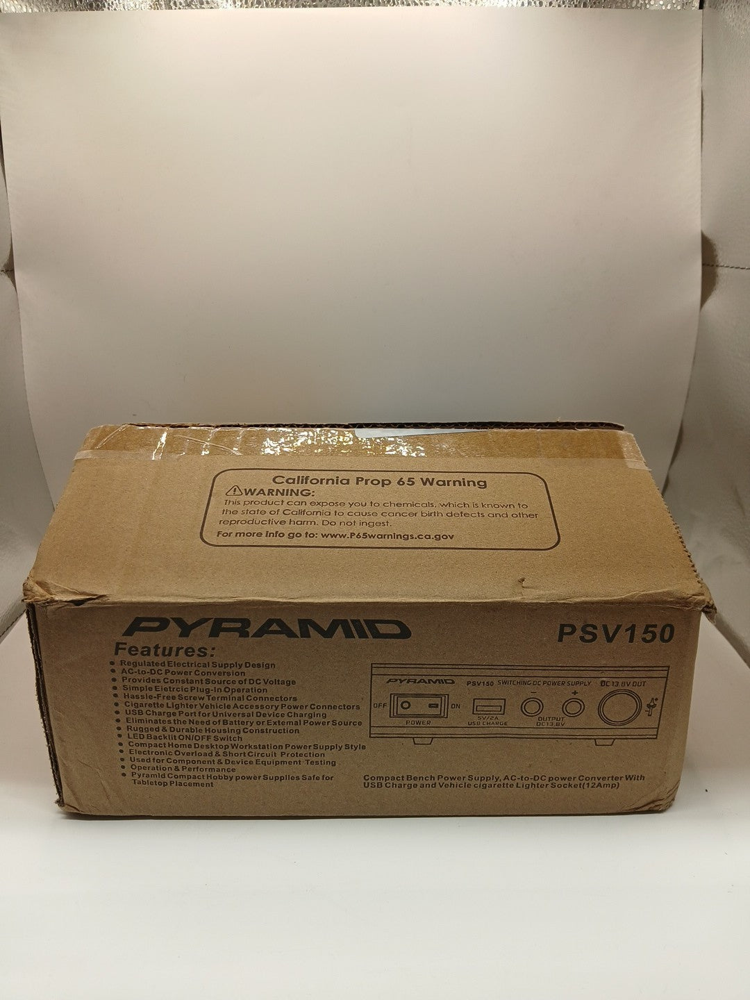 Pyramid PSV150 Desktop Bench Power Supply, AC-to-DC Power Converter.