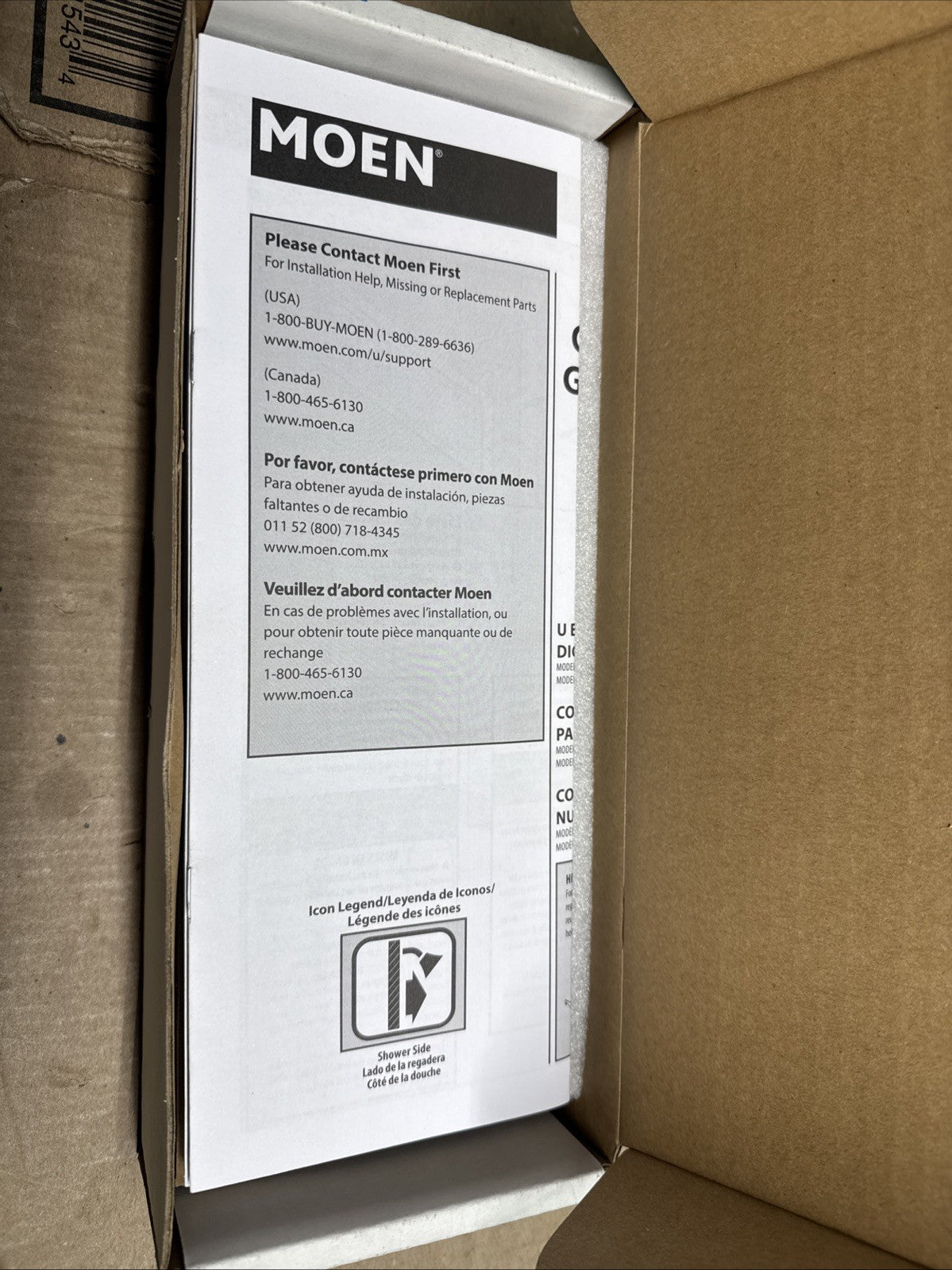 Moen TS3304BL Smart Shower 4-Outlet Digital Shower Controller, Matte Black