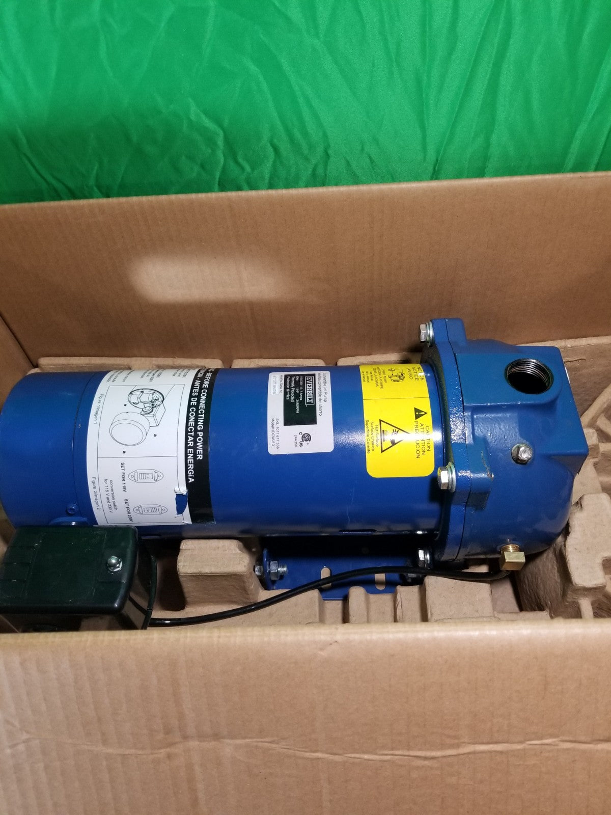 Everbilt 1 HP Professional Convertible Jet Pump *for Parts* Read Description***