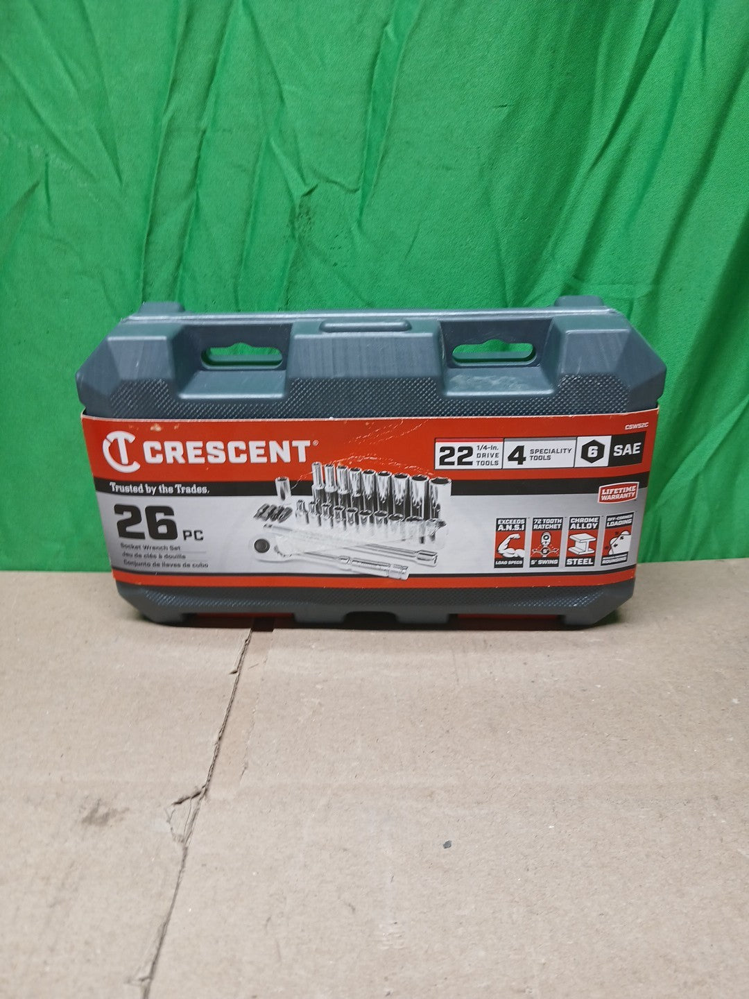 Crescent 1/4" Drive SAE Mechanic's Socket Set - 26 Piece