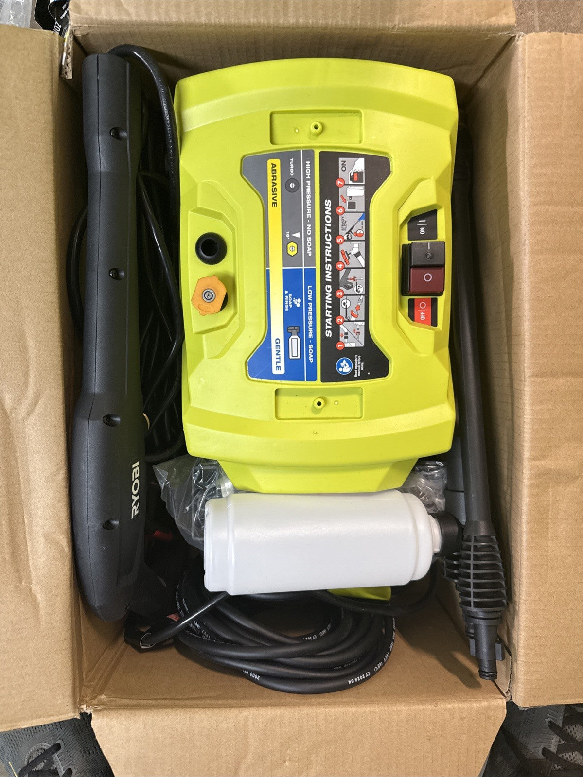 Ryobi 1800 PSI 1.2 GPM Cold Water Electric Pressure Washer RY141802 EXCELLENTCND