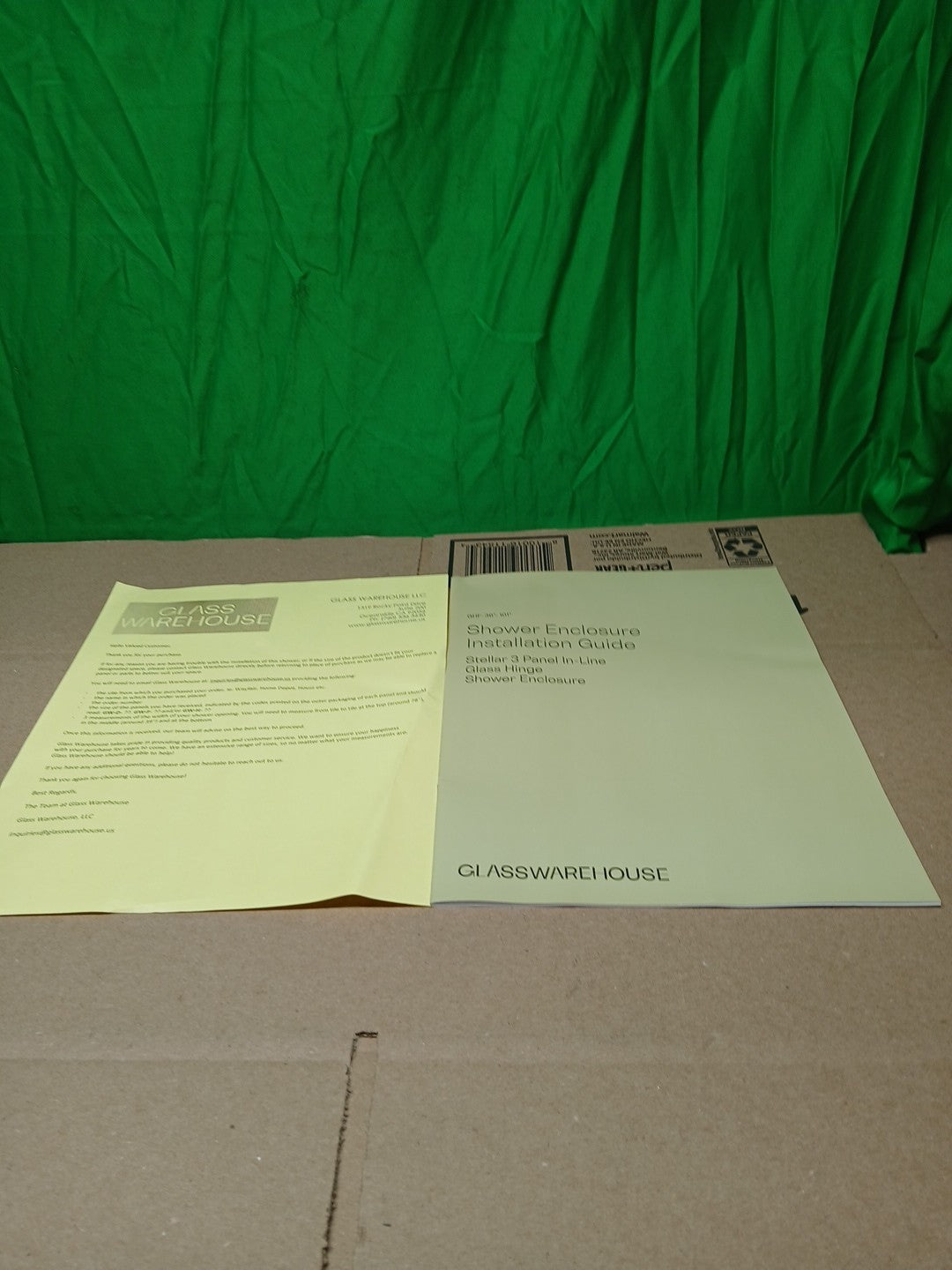 Glasswarehouse Shower Hinge Hardware Kit Brushed Nickle GW-GH-KIT-BN