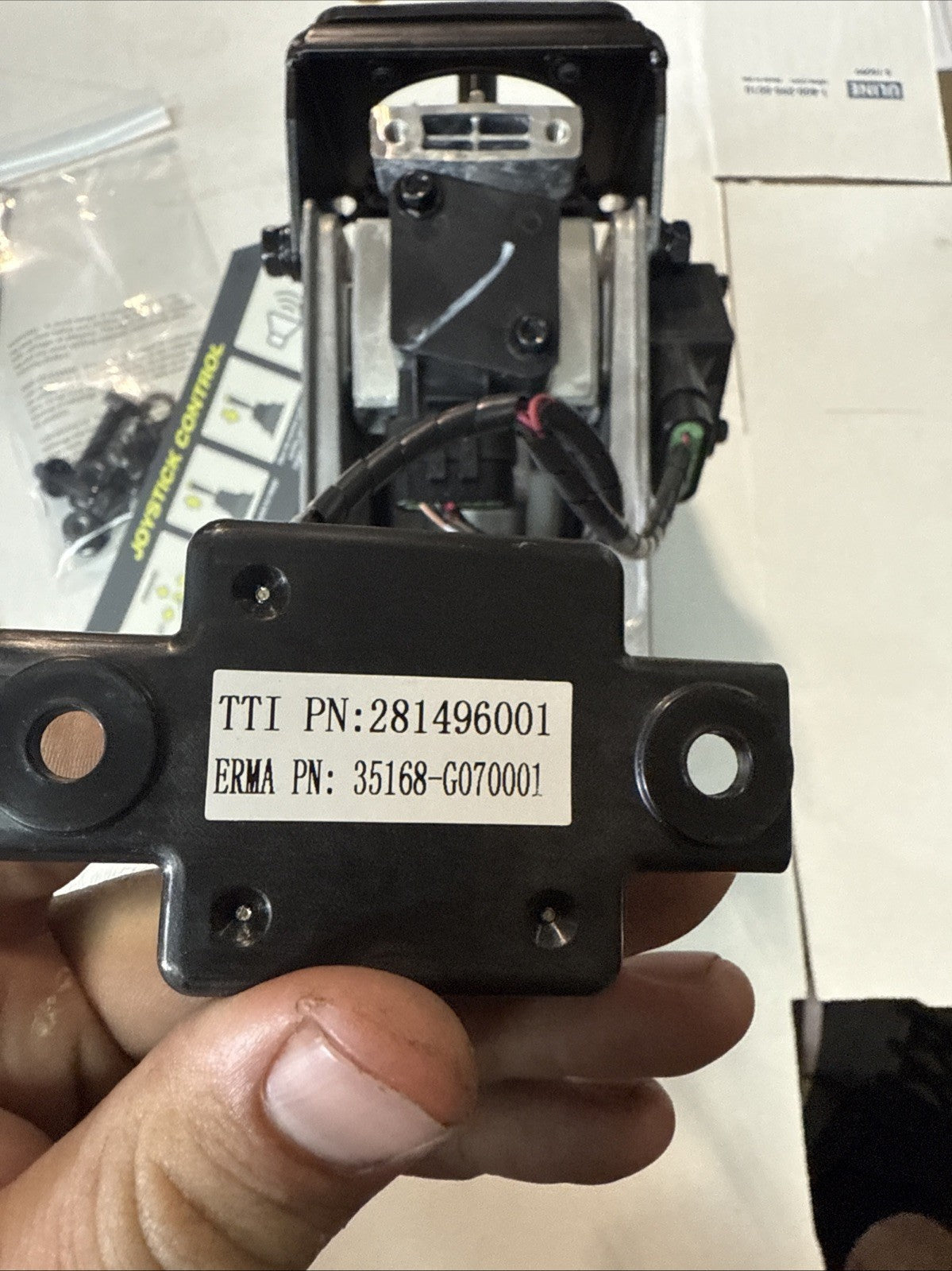 Joystick Assy w/ Sensors & Mixing Board . Ryobi Z30Li 80v Zero Turn Mower