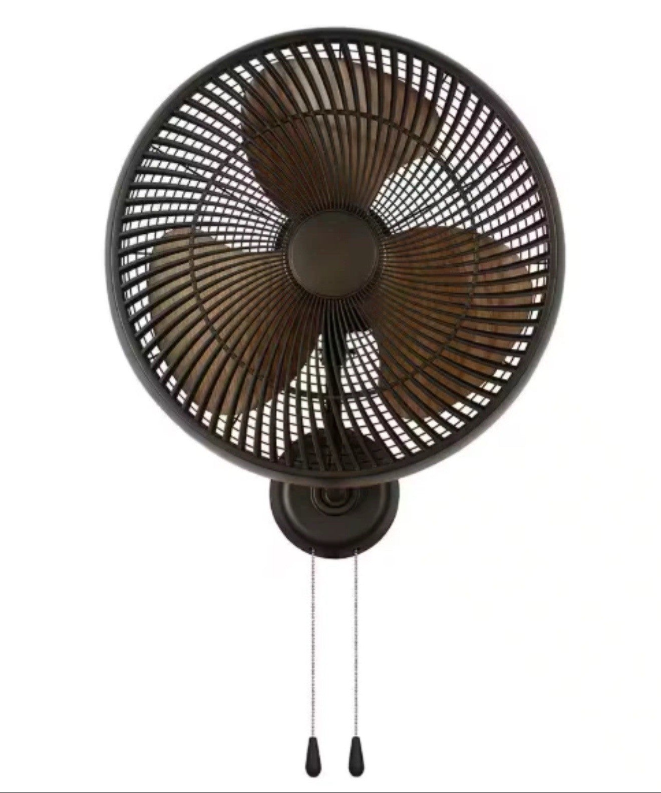 Hampton Bay 18 in. 3 Speed Oscillating High Velocity Flat Bronze Wall Mount Fan