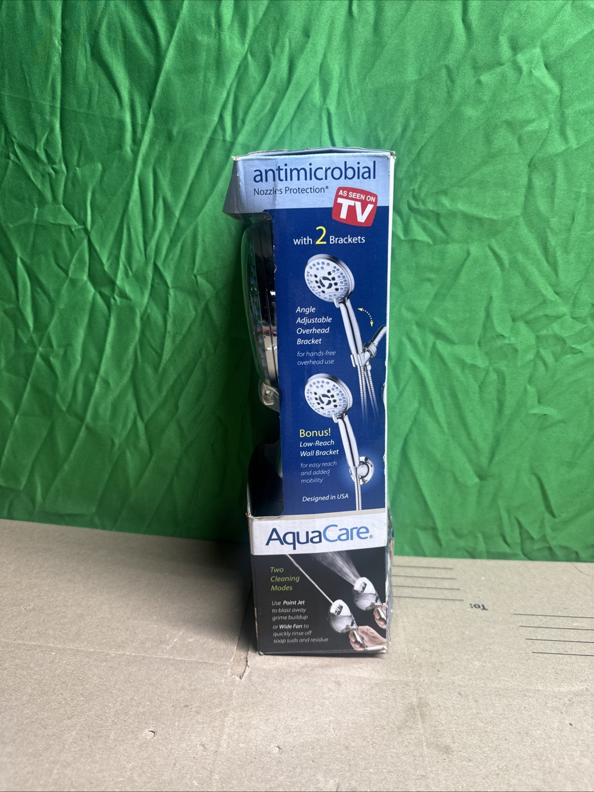 8-Spray Patterns 4.5 in. Wall  Dual Shower Head As Seen On TV Factory Sealed!!