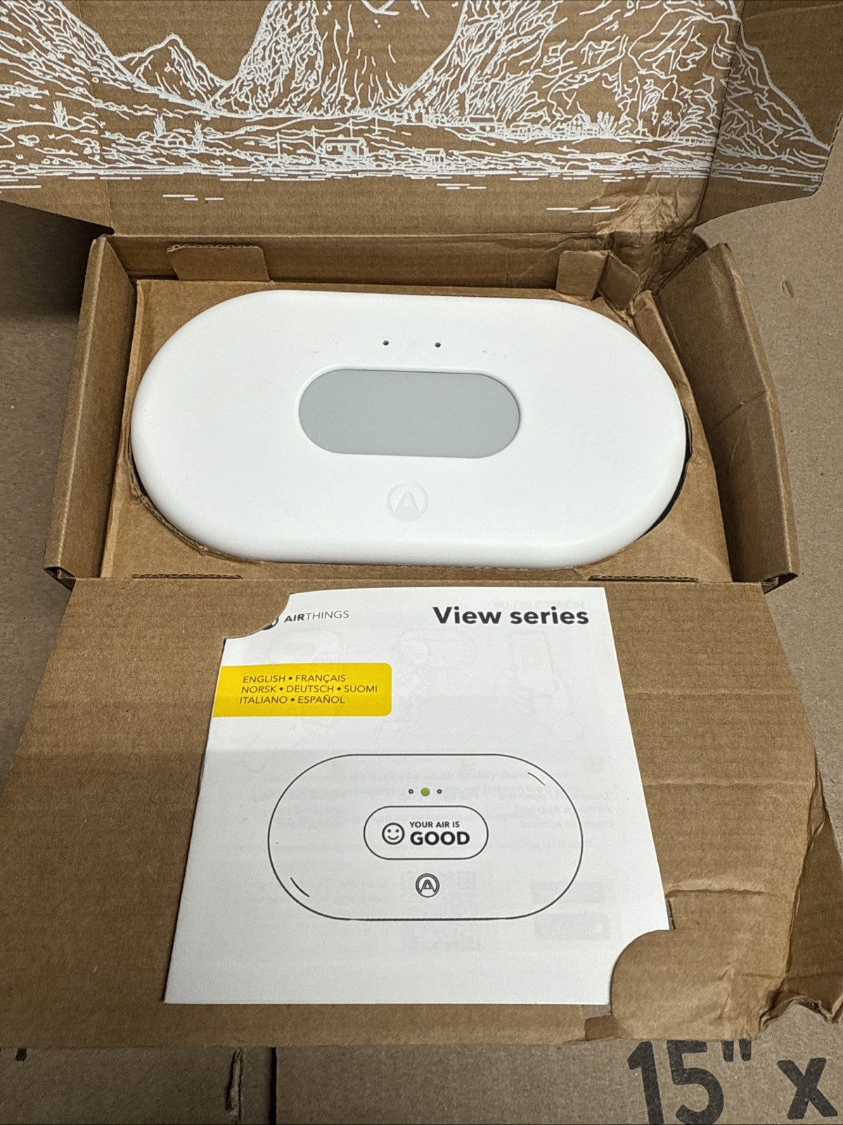 NEW Airthings 2960 View Plus Radon & Air Quality Monitor Wi-Fi Battery READ