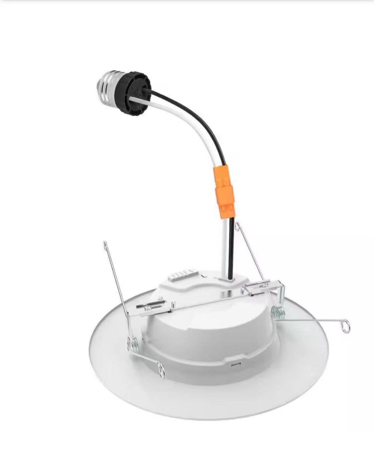 Commercial Electric 5/6" LED Recessed Retrofit Light Trim Selectable CCT 4-Pack.