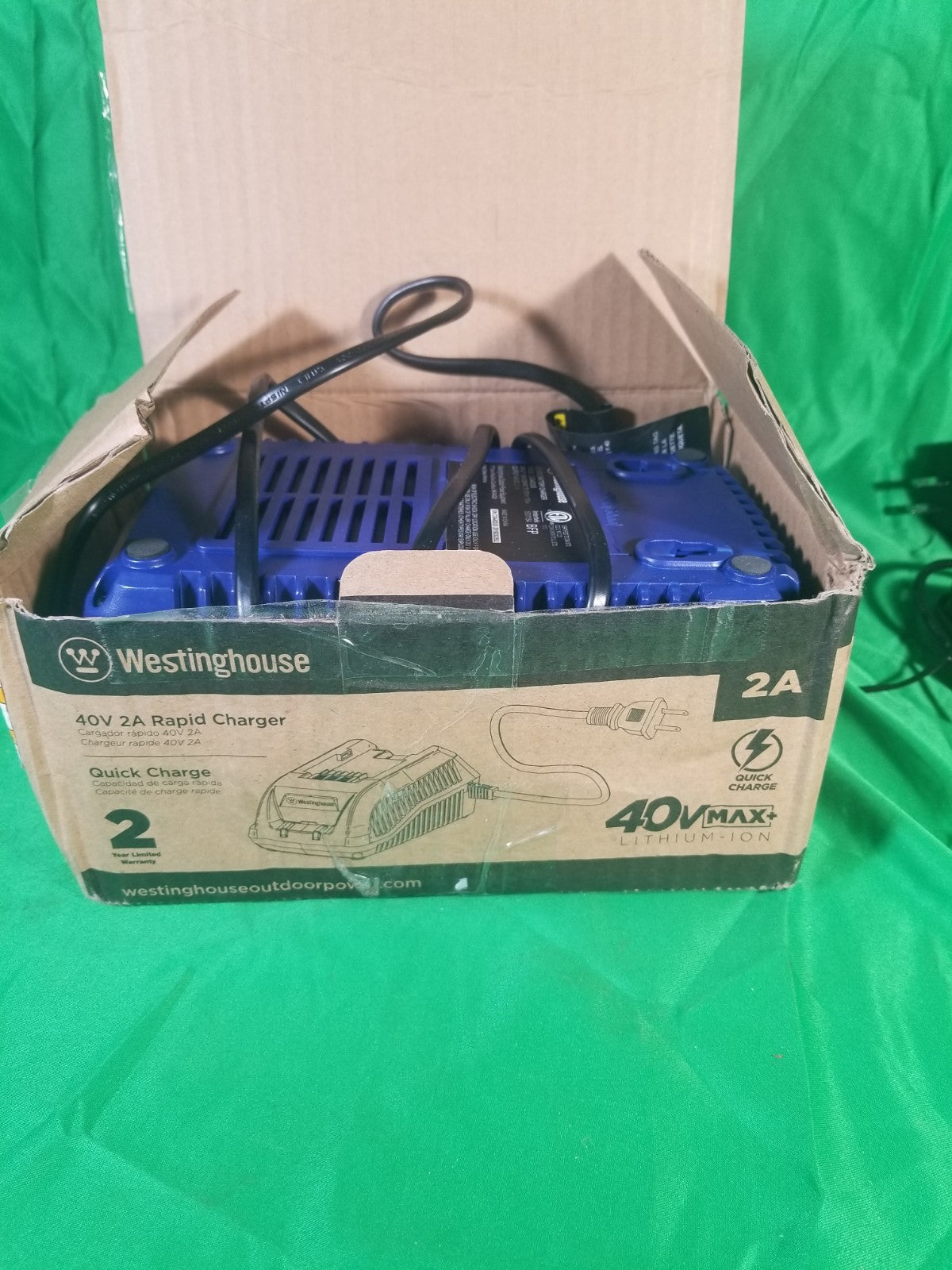 Westinghouse Outdoor Power Equipment 4BC 40V Rapid Battery Charger for 40VMAX...