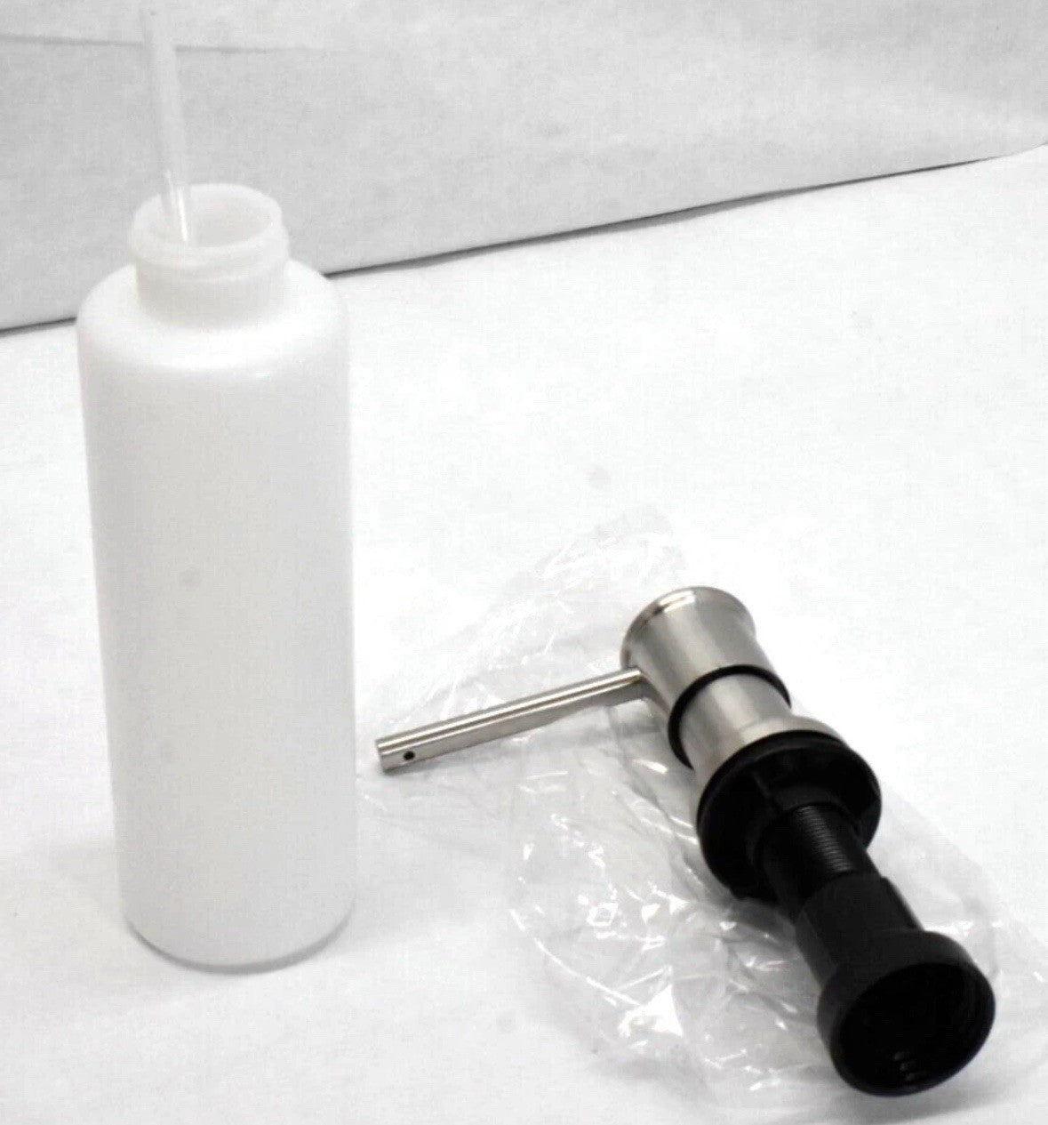 Built In Soap Dispenser for Kitchen Sink Chrome Stainless Steel Countertop