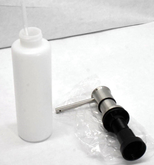 Built In Soap Dispenser for Kitchen Sink Chrome Stainless Steel Countertop