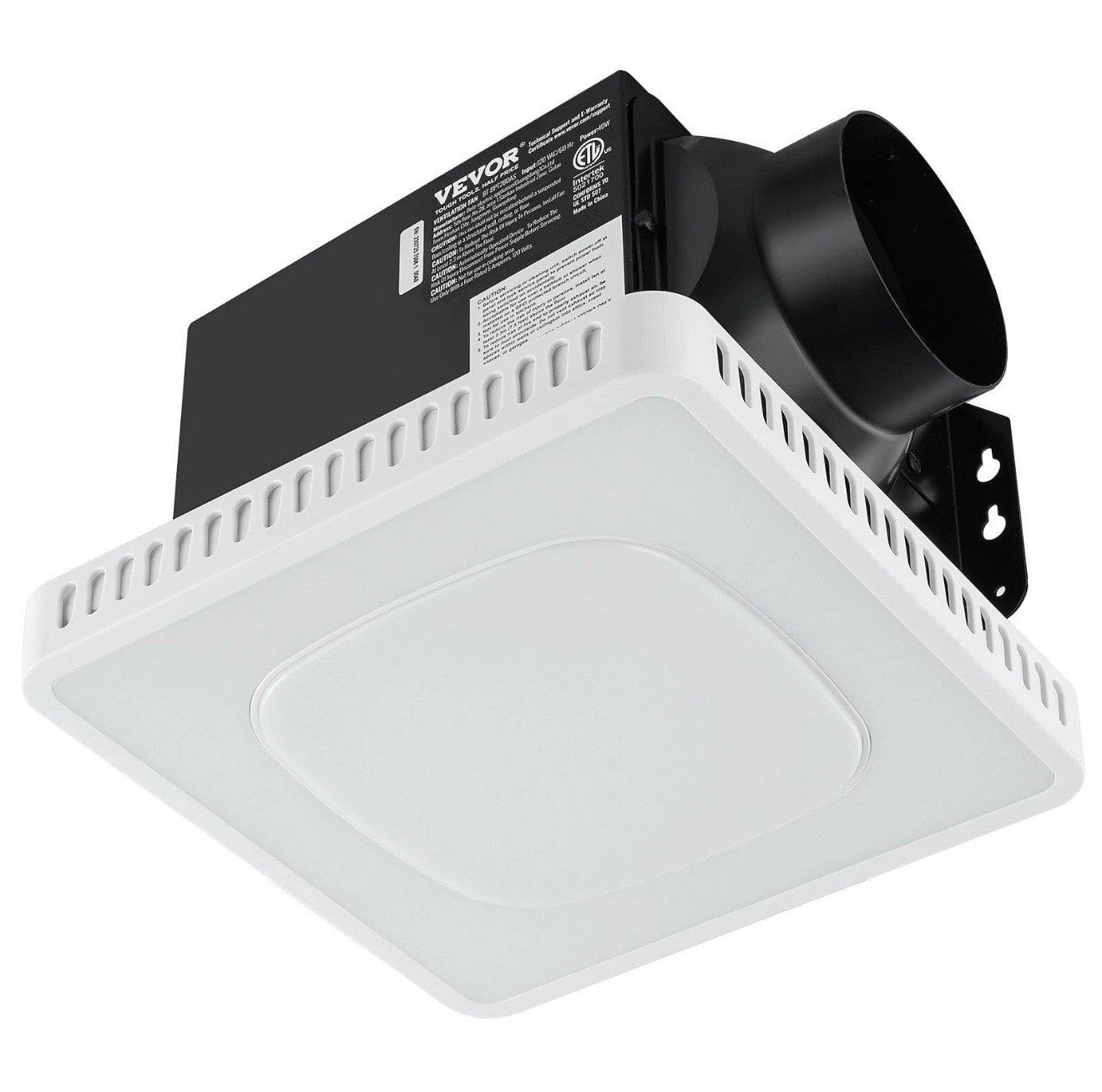 Bathroom Exhaust Fan, 8 LED Colors, 110 CFM, 1.5 Sones Low Noise, Energy-Saving