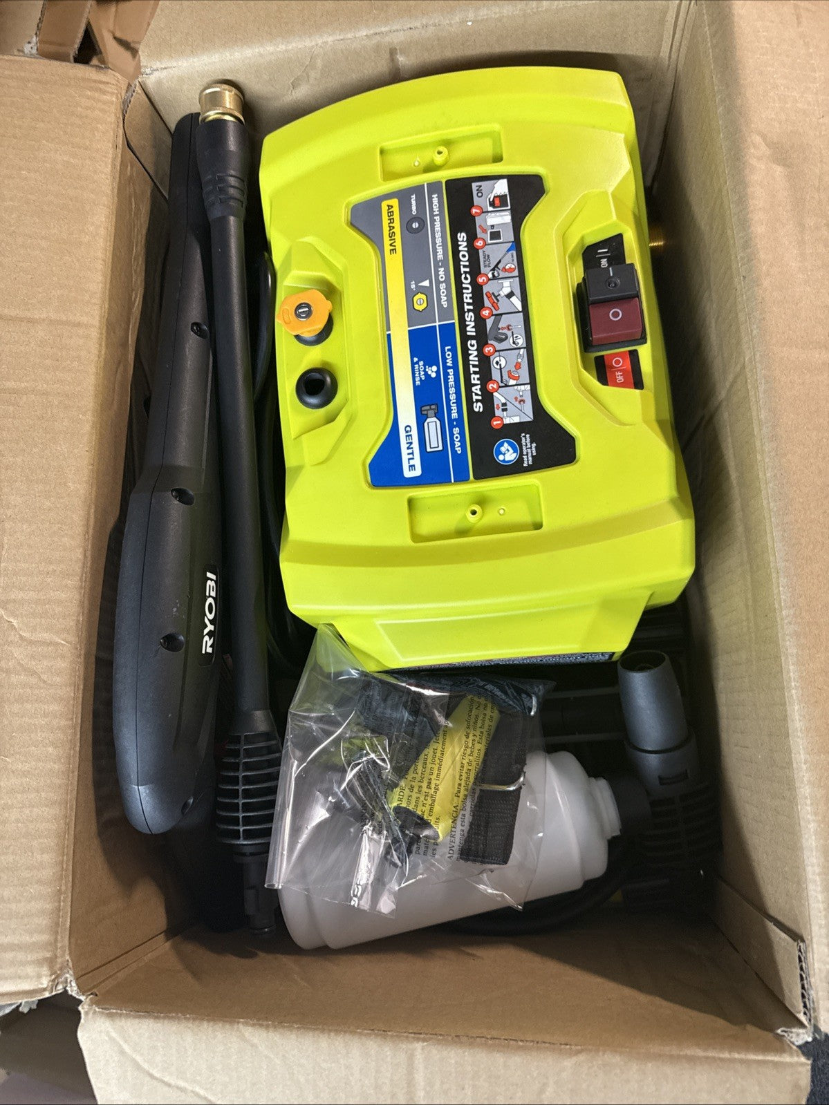 Ryobi 1800 PSI 1.2 GPM Cold Water Electric Pressure Washer RY141802 EXCELLENTCND