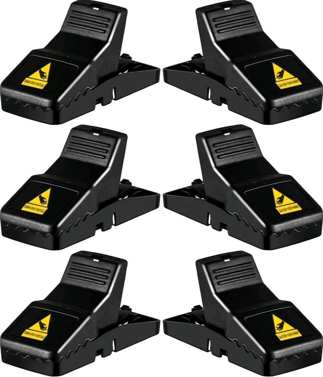 Instant Kill Rat Trap - Safe, No-Touch Design, 6 Pack, for Home & Garden