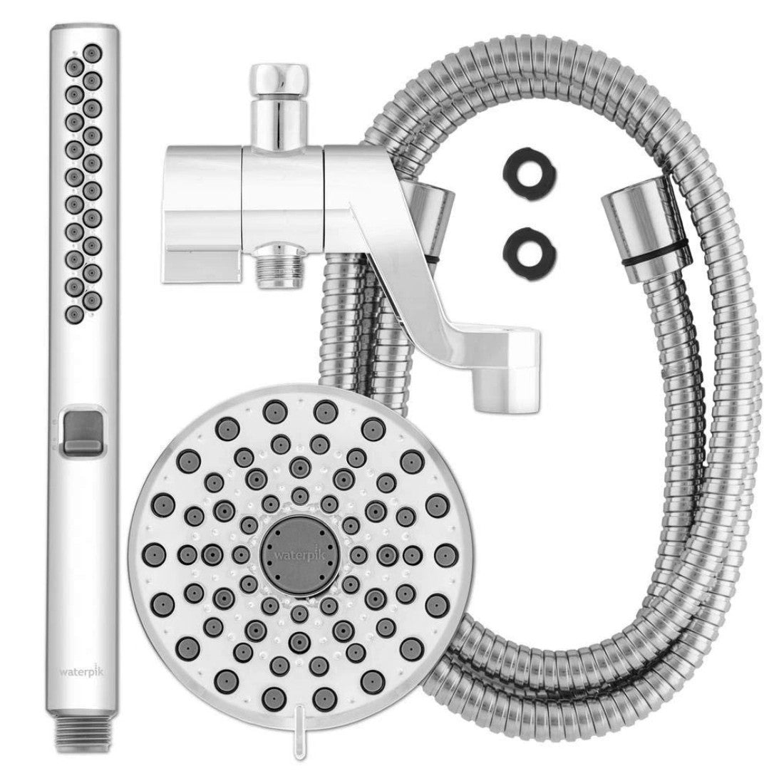 Waterpik HairWand Spa System 12-Spray Dual Showerhead and Handheld Showerhead