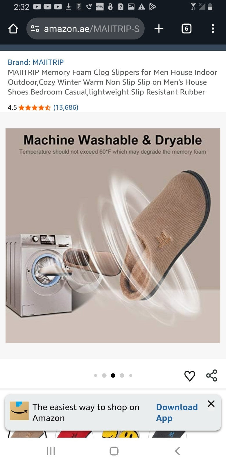 Memory Foam Clog Slippers for Men House Indoor OutdoorCozy Winter Warm Non Slip