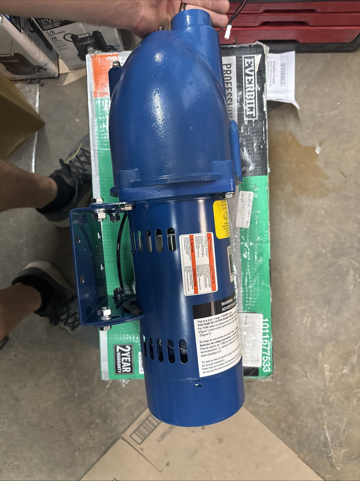 Everbilt Shallow Well Jet Pump Cast Iron 1/2HP HDSWJ5 (Used Read Description)*
