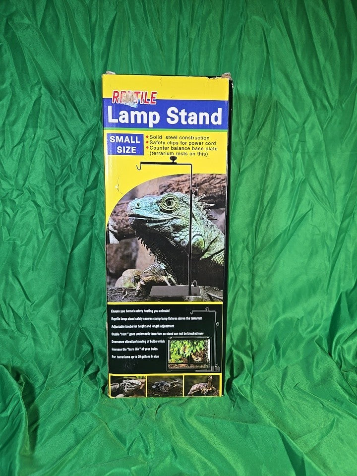Reptile Lamp Stand, Adjustable Heat Lamp Bracket, Floor Metal Lamp Holder NIB