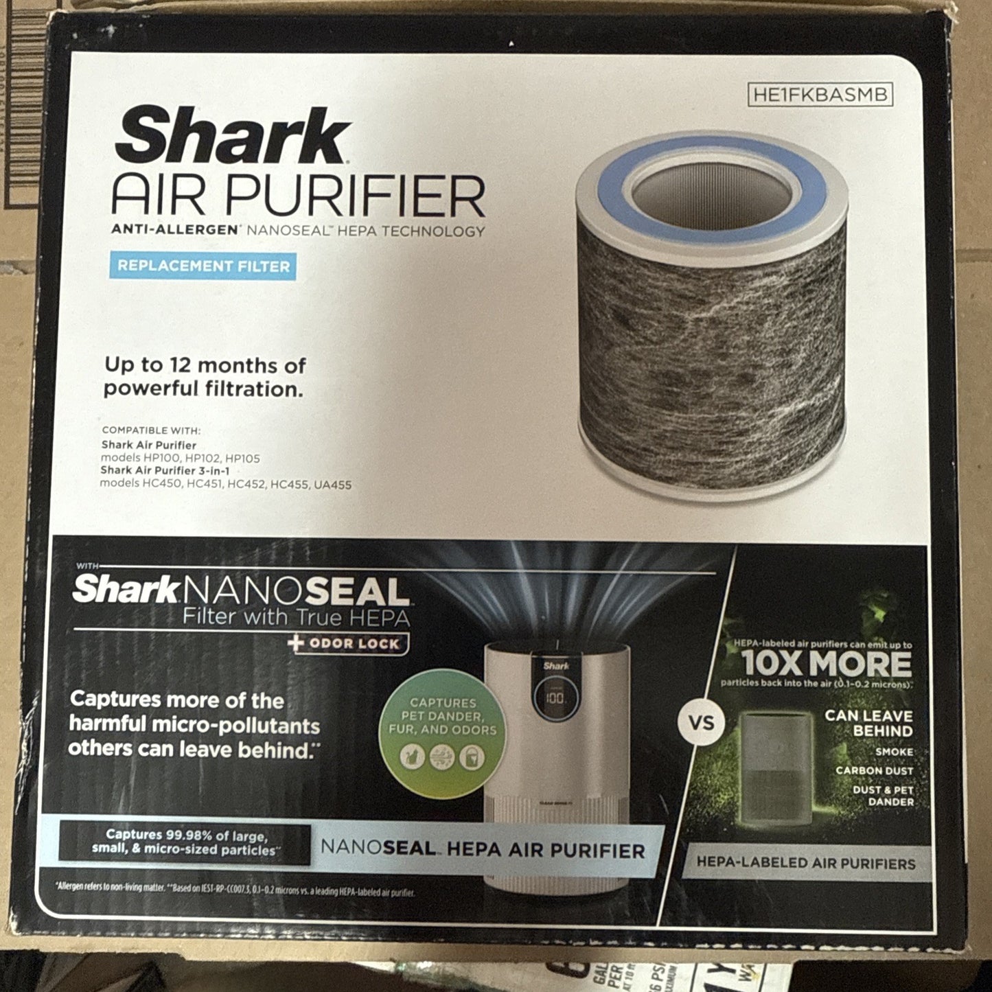 Shark Anti-Allergen True HEPA NANOSEAL Replacement Filter w/Odor Lock Protection