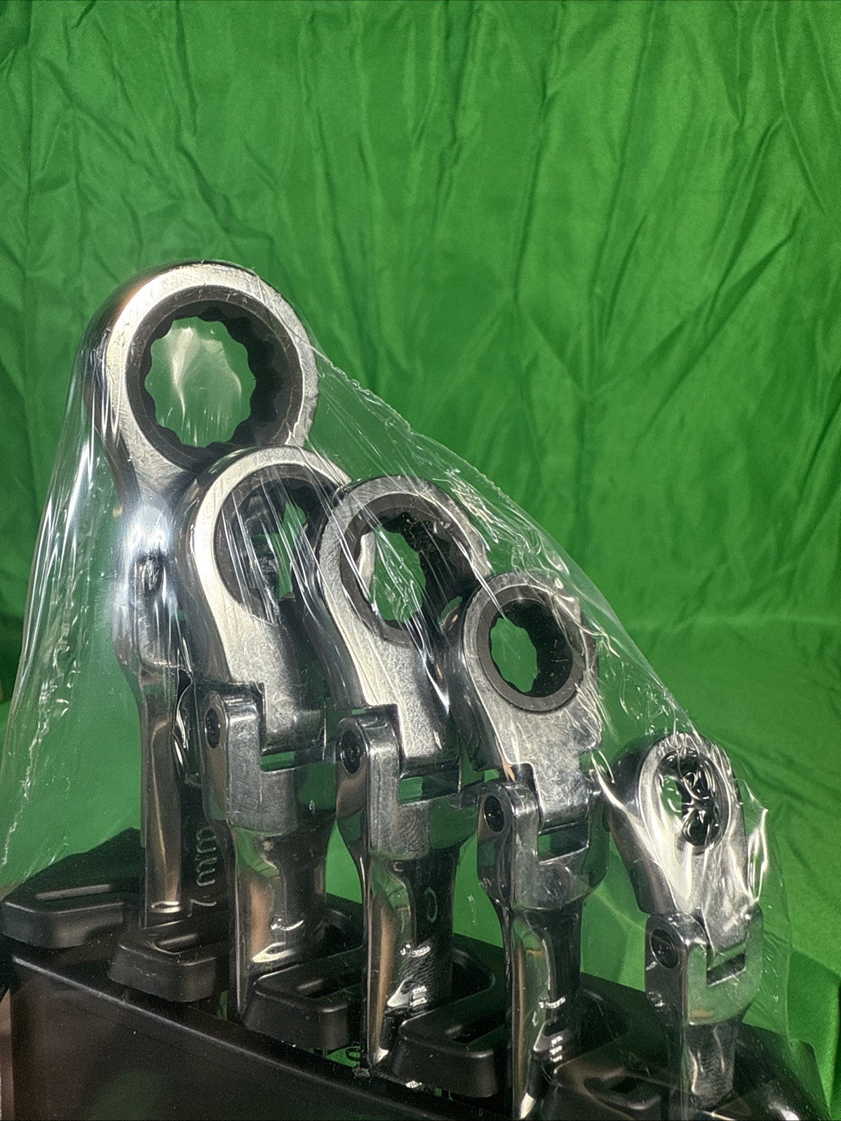 5-Piece Flexible Ratchet Wrench Set - Durable Chrome Finish, Metric Sizes