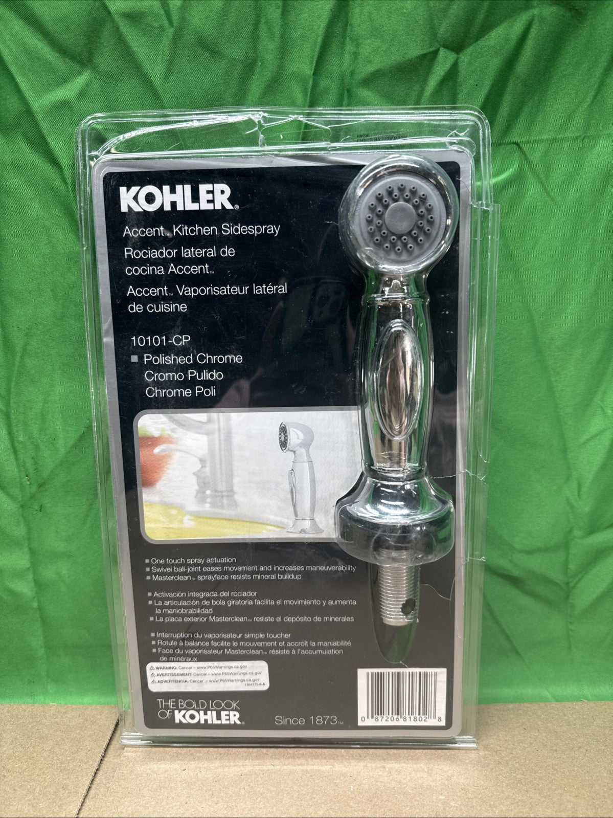 KOHLER Accent Kitchen Side Spray in Polished Chrome K-10101-CP