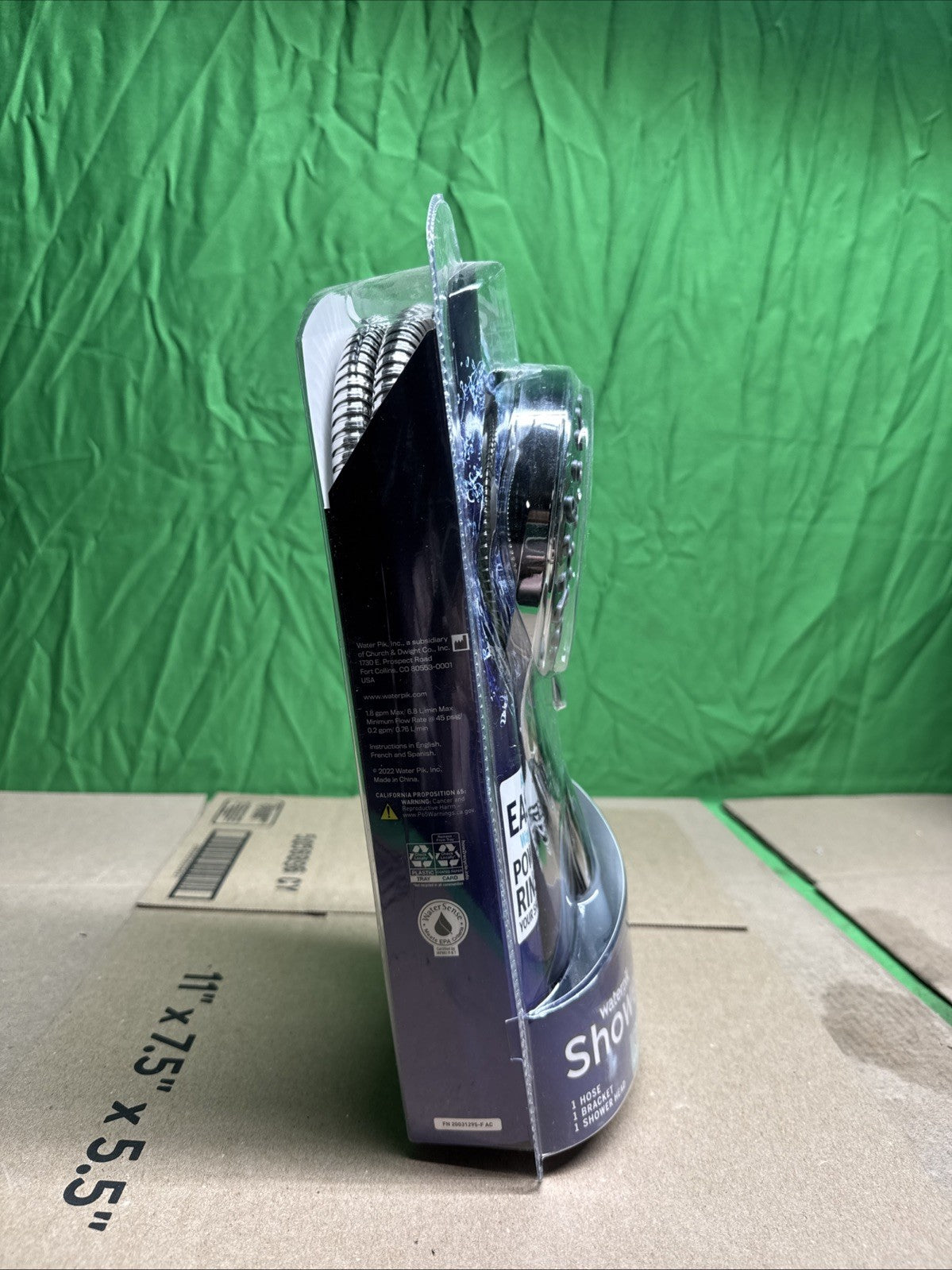 7-Spray Patterns w/ 1.8 GPM 4.75" Wall Mount Adjust Handheld Shower Head, Chrome