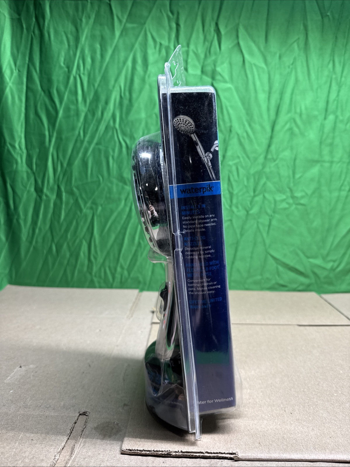 Waterpik 6-Spray 4.8 in. Wall Mount Handheld Adjustable Shower Head. Chrome