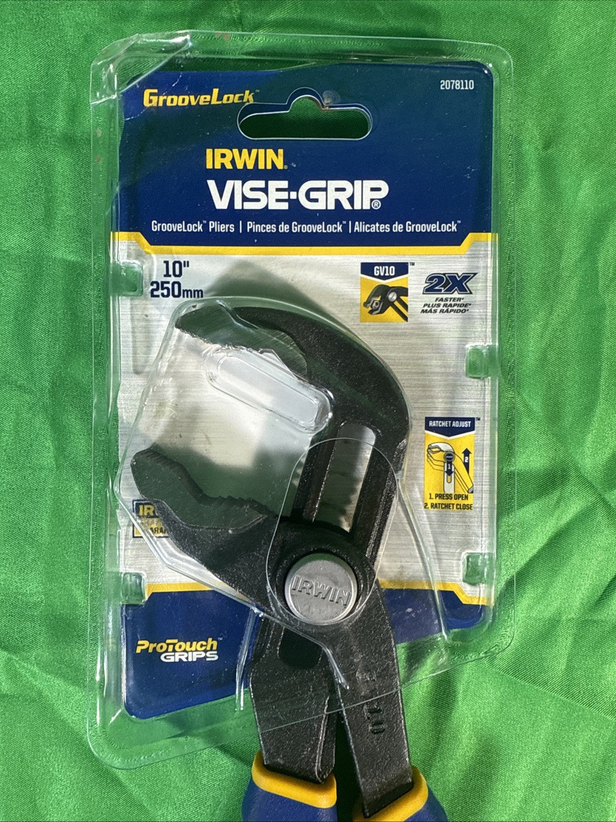 Irwin Vise-Grip 10" Groove Lock Adjustable Pliers 2078110 GV10
