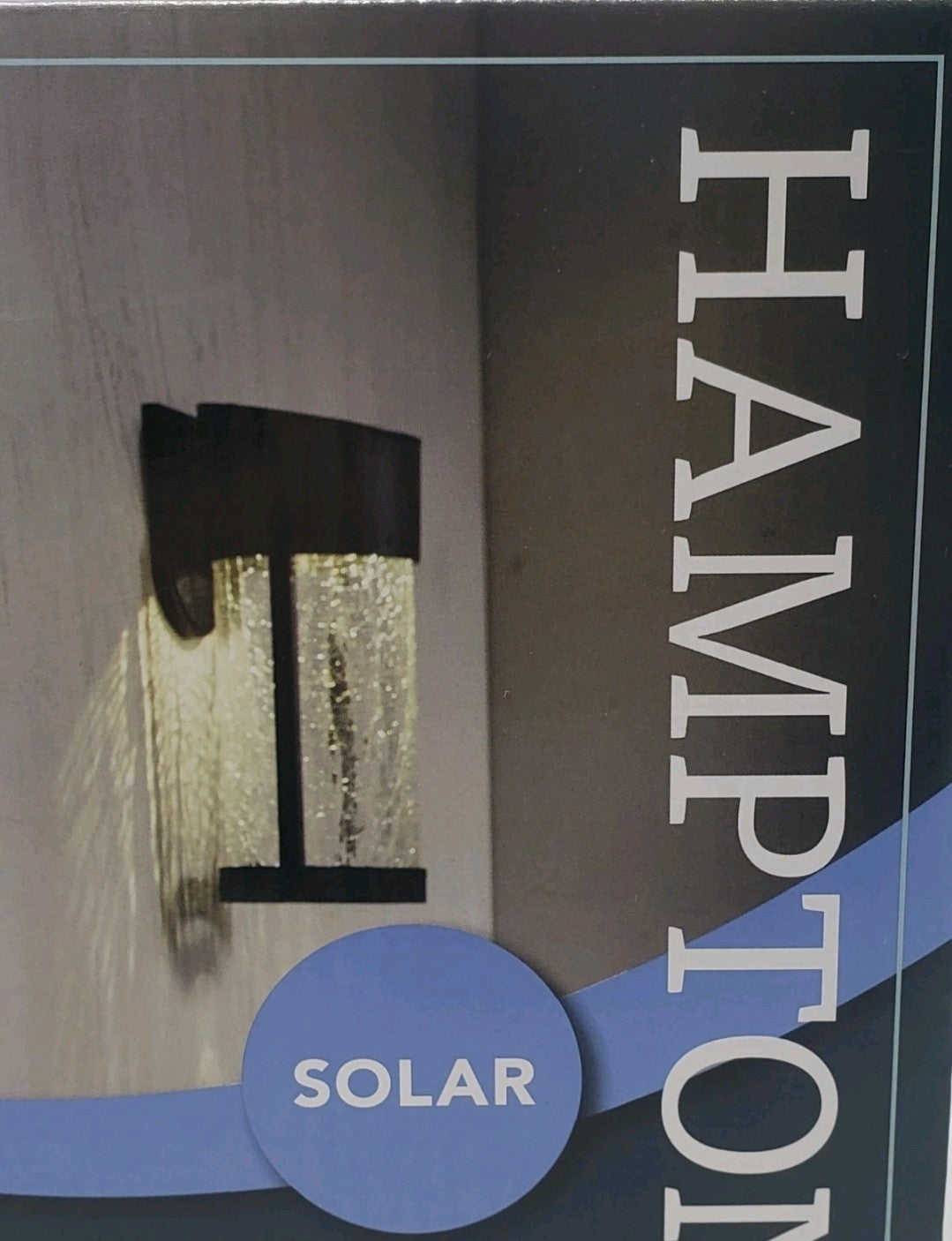 Hampton Bay Solar LED Wall/Deck Lights 1004 701 952 Black Finish 2-Pack