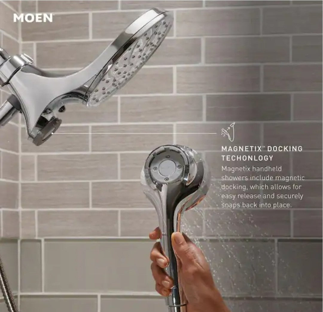 Moen 26000BRB 6-Spray 4" Hand Shower w/Magnetix in Mediterranean Bronze Finish