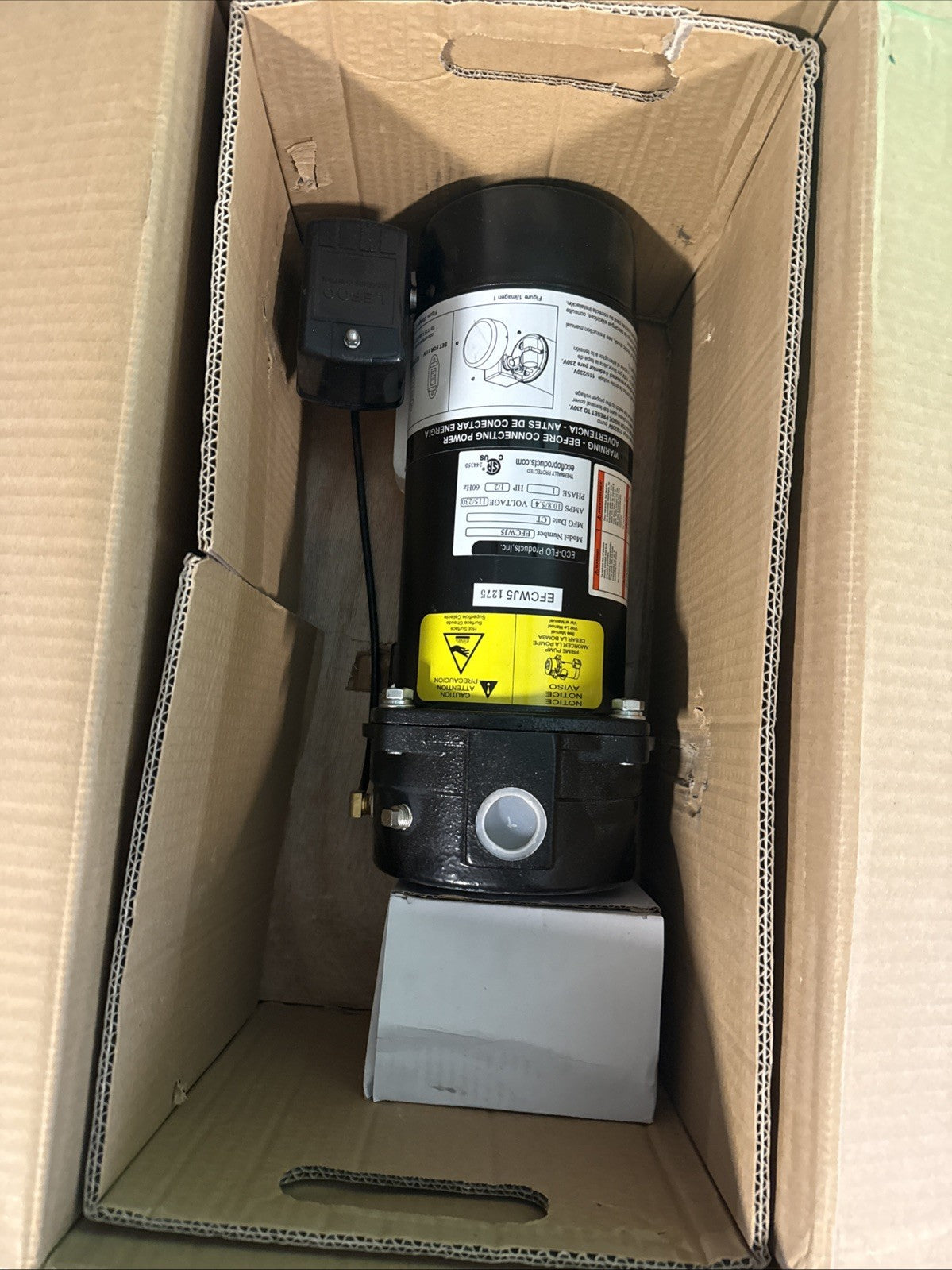 1/2 HP Convertible Deep Well Jet Pump See Pictures Small Dent Back Cover Tested