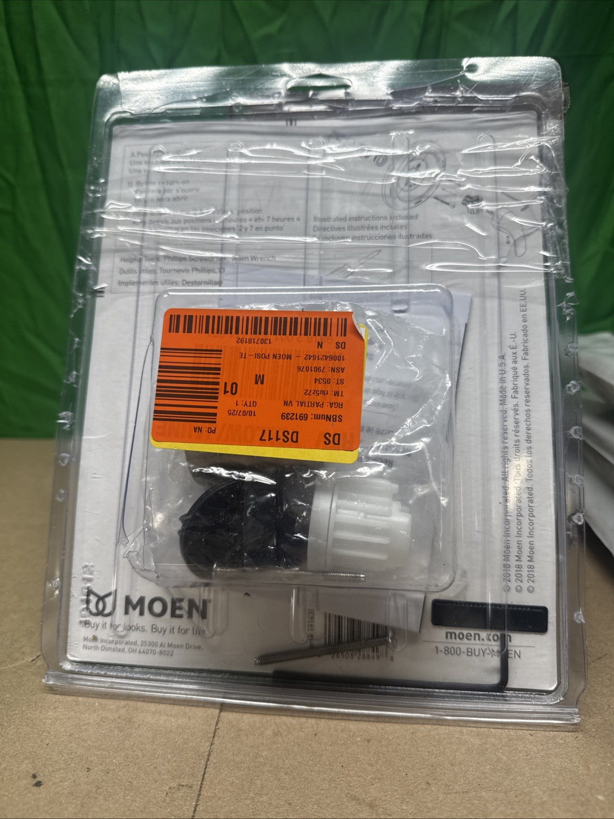 MOEN Chateau 181119 Chateau Lever Posi-Temp Shower Valve Trim Kit in Chrome