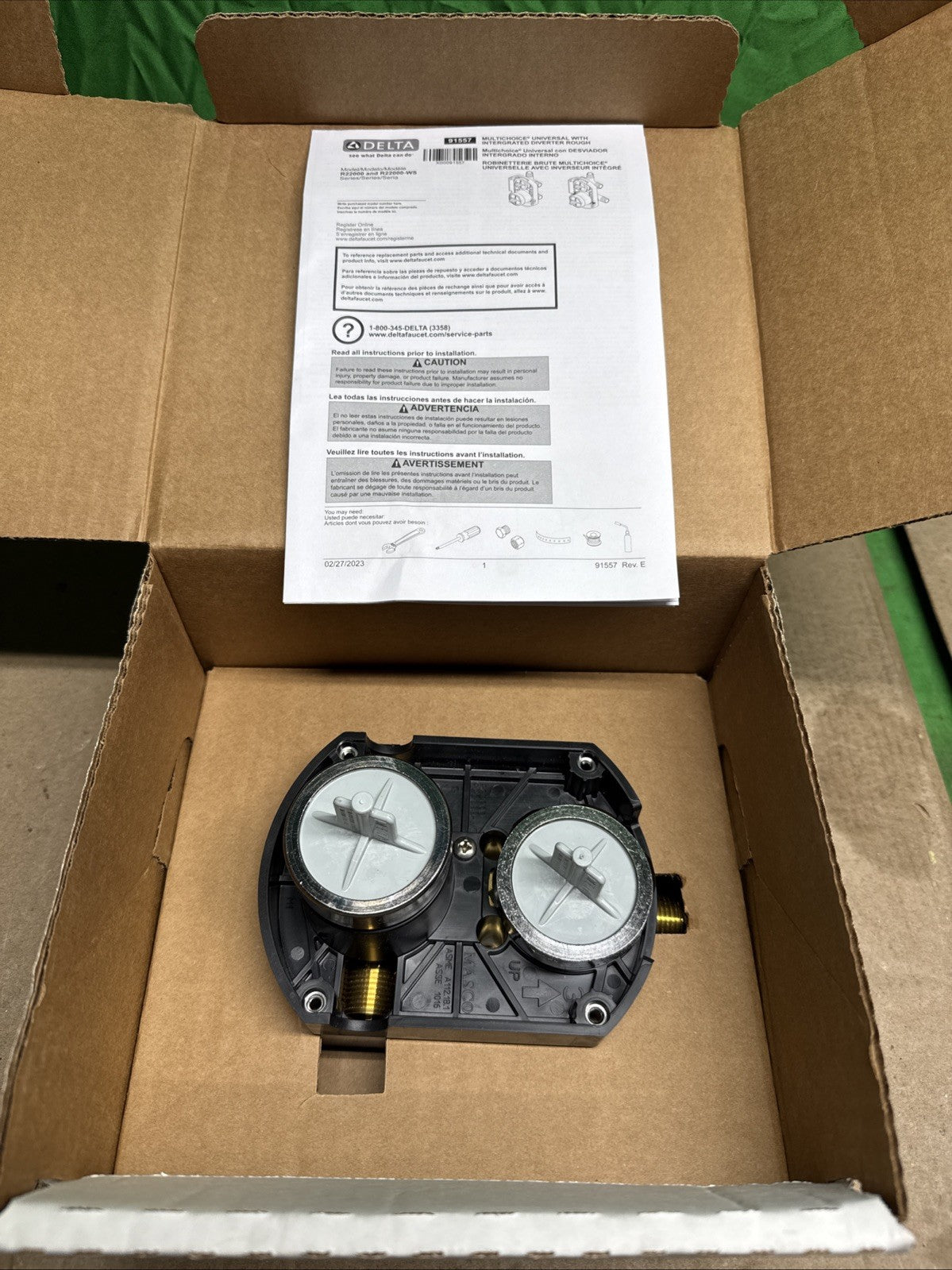 Genuine DELTA FAUCET Other MultiChoice Universal Shower Diverter R22000