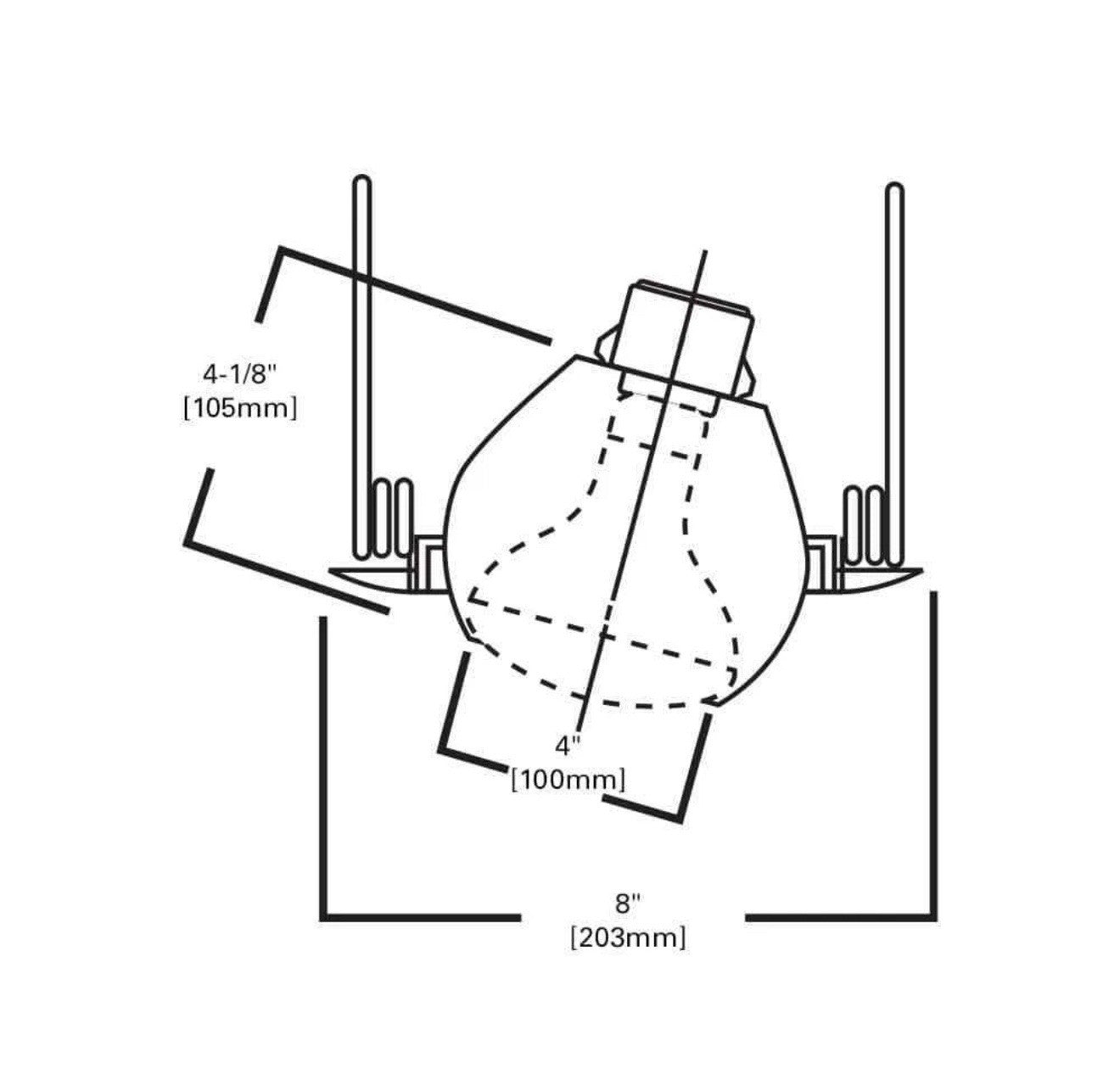 HALO 6" White Recessed Ceiling Light Trim with Adjustable Eyeball 6PK TRIM ONLY