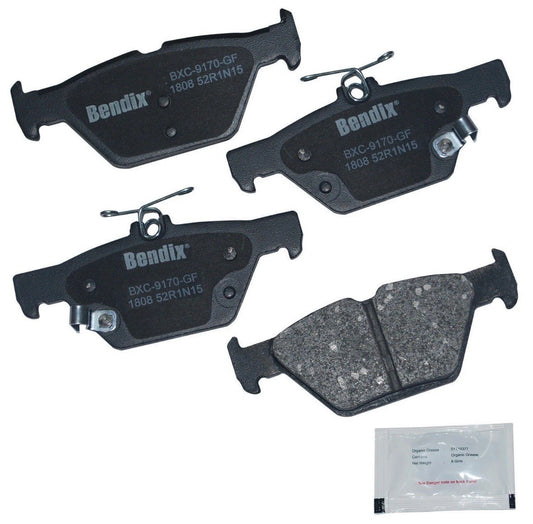 Ultra Premium Disc Brake Pad Set- Priority One Ceramic BPR Rear Bendix CFC1808