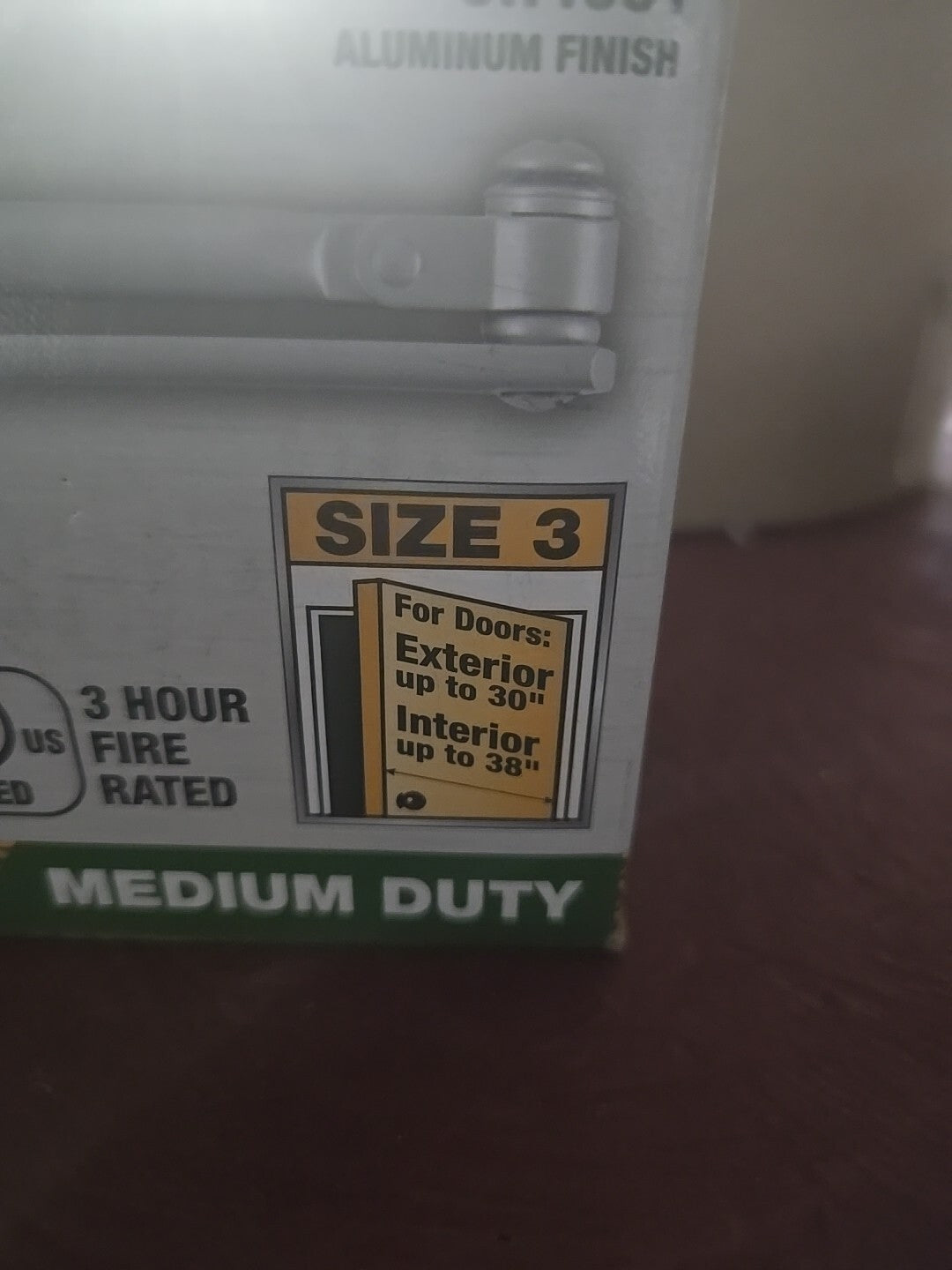 Universal Hardware Medium-Duty Commercial Door Closer Aluminum UH4051