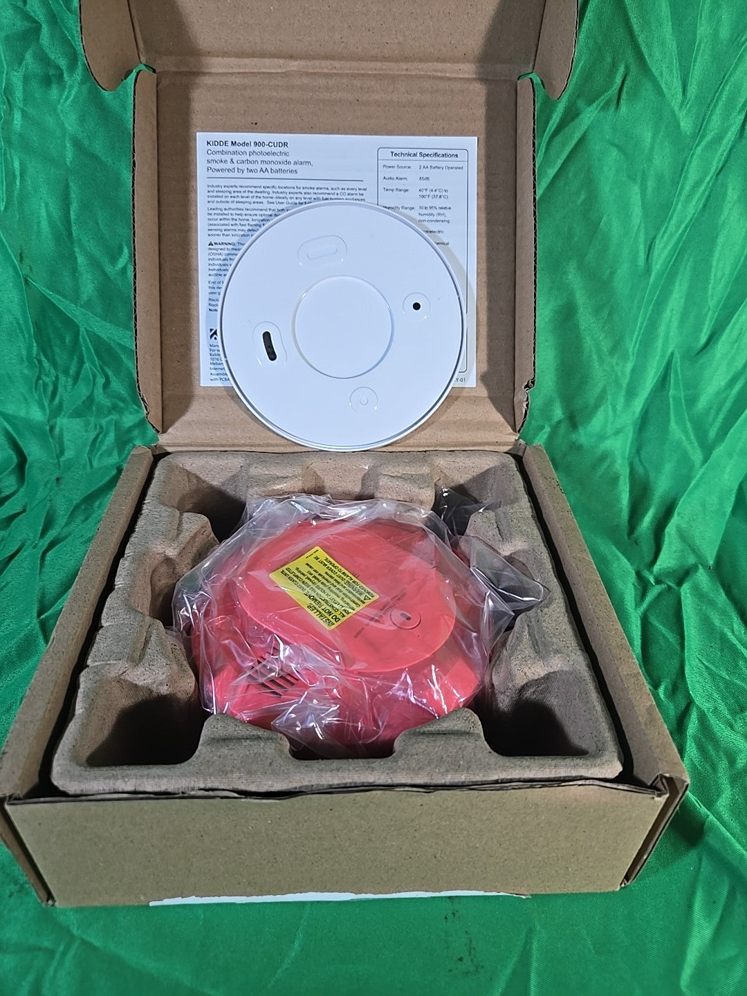 Kidde Smoke & CO Detector, Battery Backup, LED,Interconnectable (30CUAR)