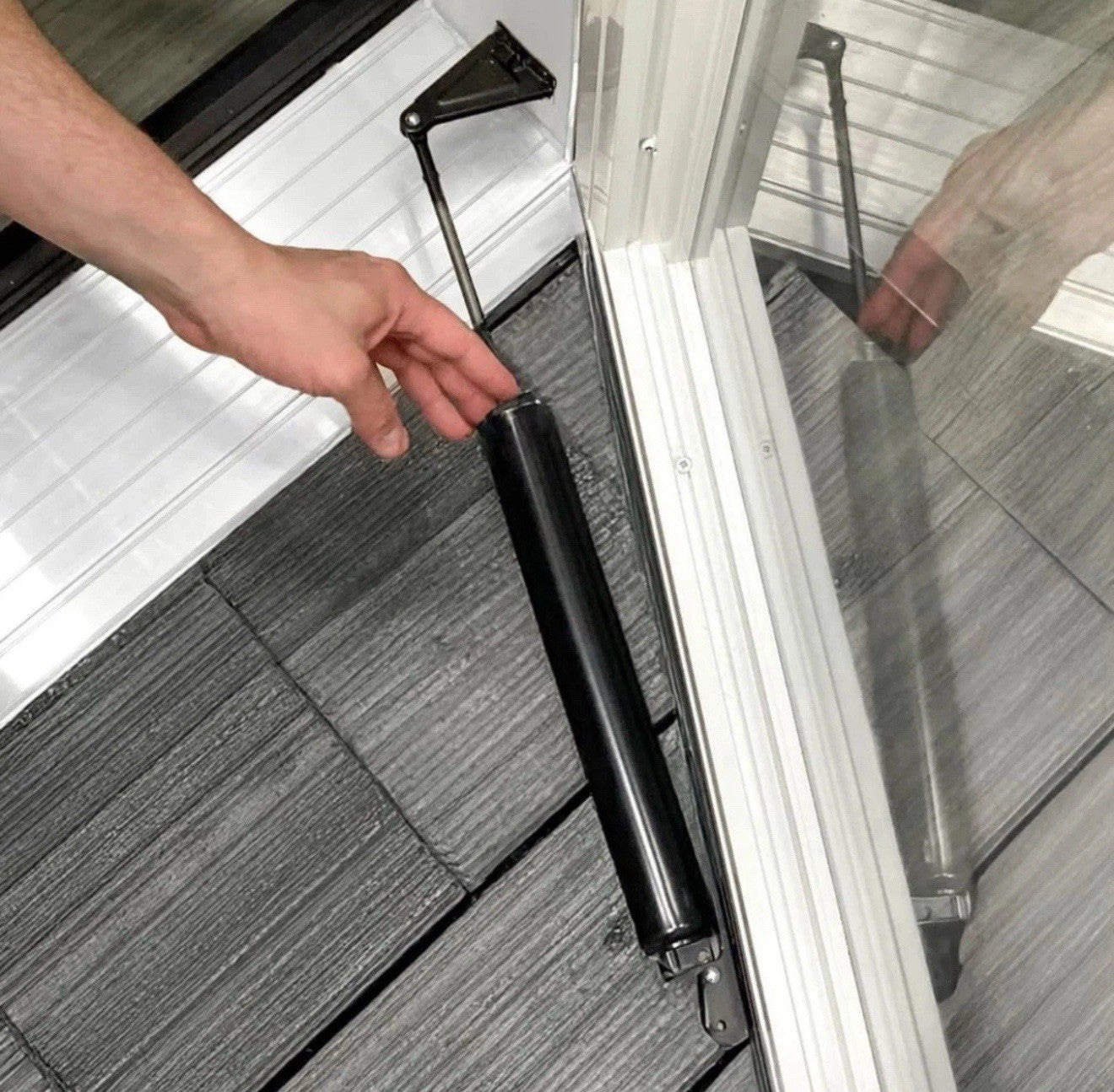 BK1730 Heavy Duty Pneumatic Door Closer, 10.5", Heavy Storm Door Closer for H...